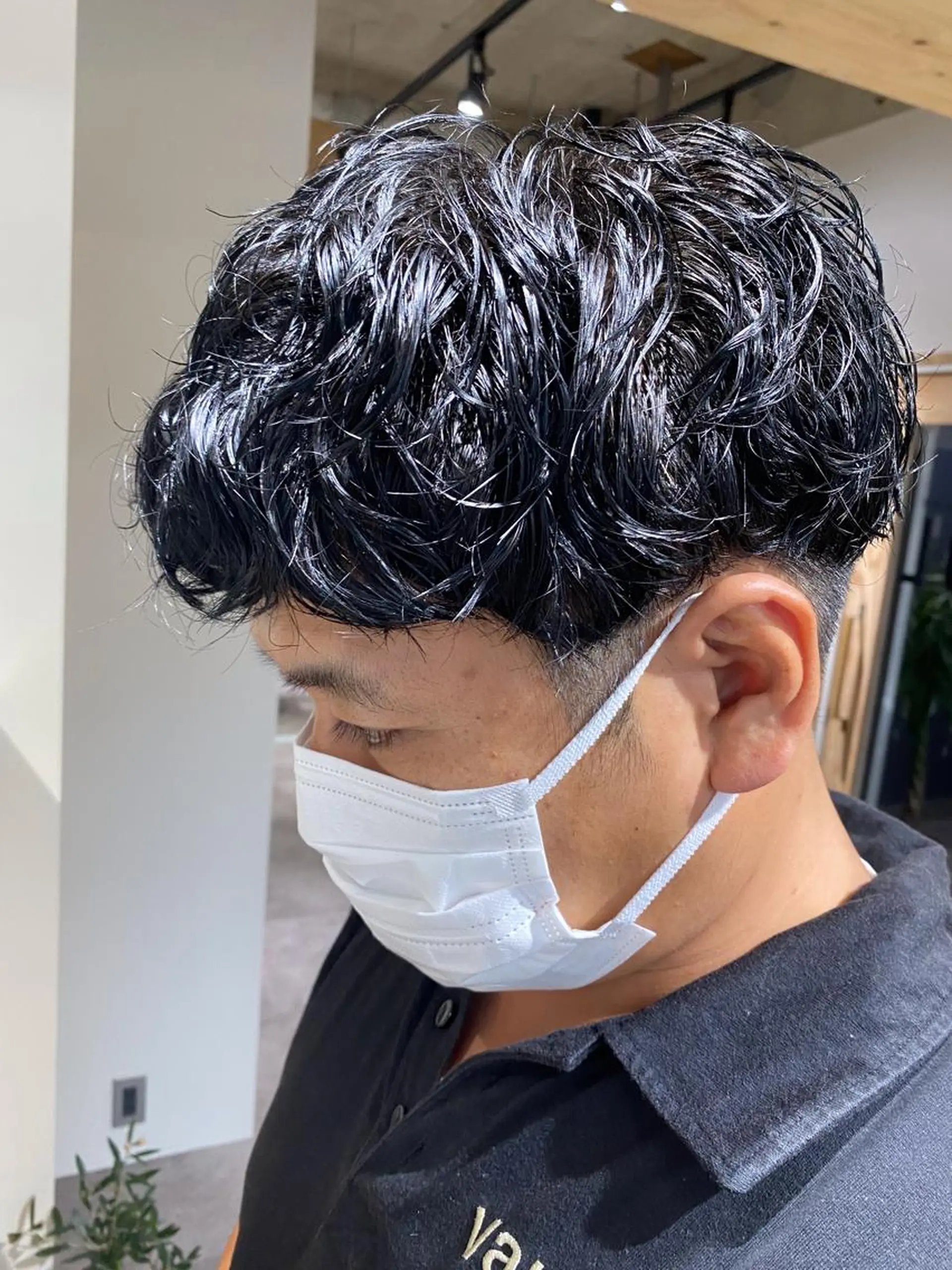 パーマ メンズ カット パーマ ヘアセット メンズブリーチカラー /パーマ ごーた立川のヘアスタイル