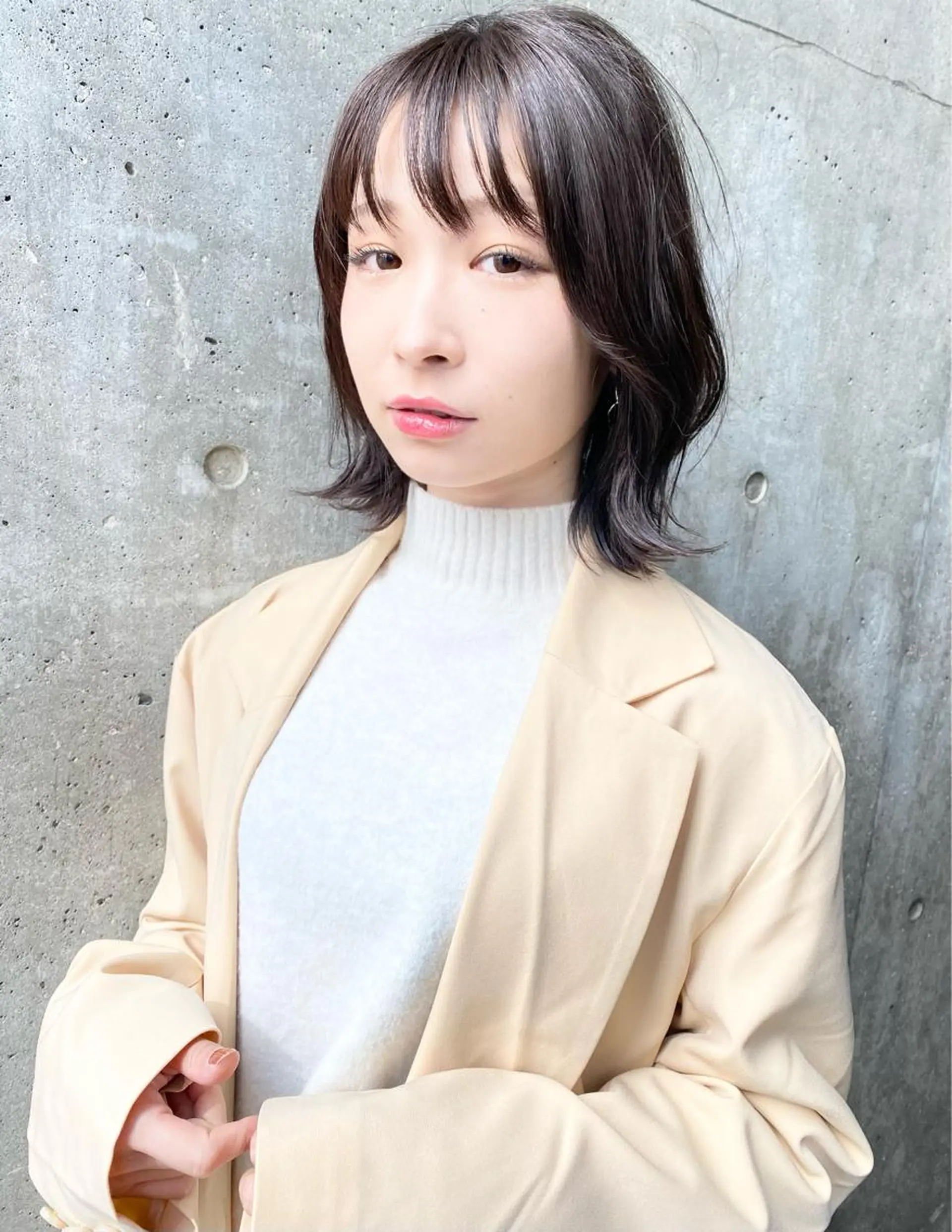ミディアム 西尾 隆介のヘアスタイル