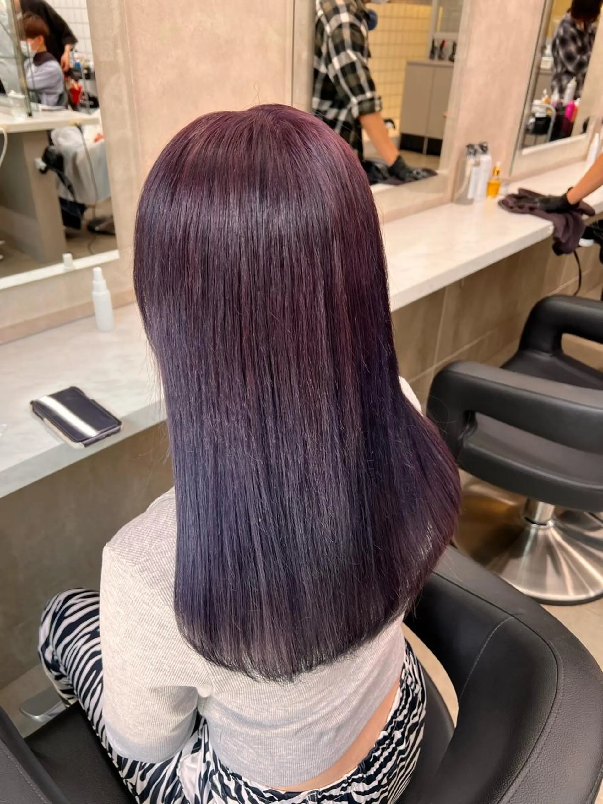 セミロング 💖札幌カラー 指名No.1💖玲奈のヘアスタイル