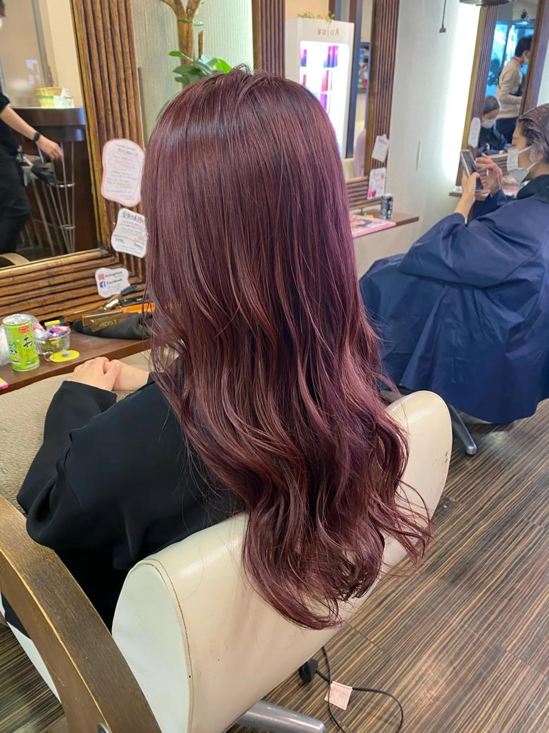 ロング カラー ヘアアレンジ メンズ 加藤 瑠美のヘアスタイル