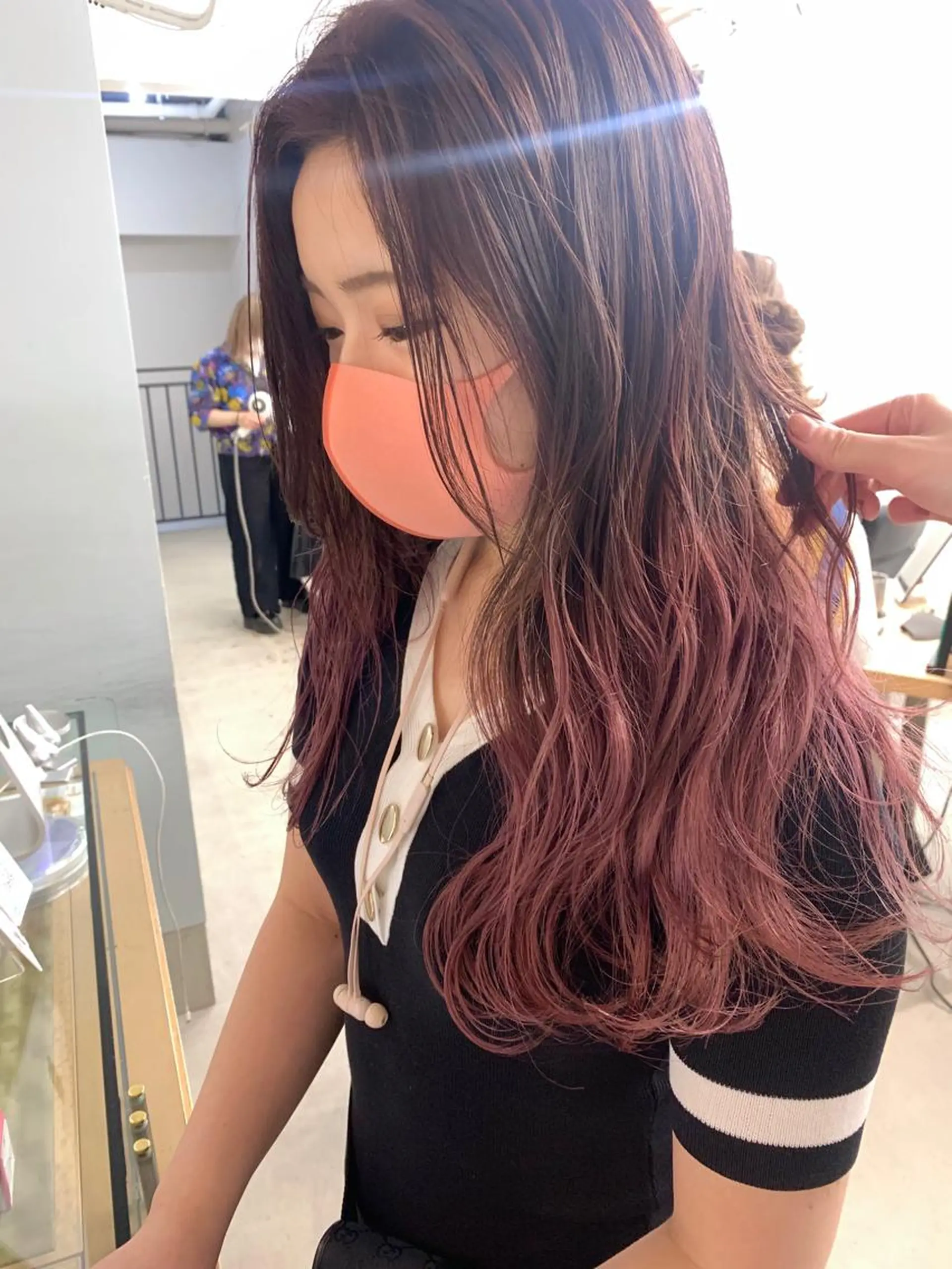 ロング カラー leben serikaのヘアスタイル