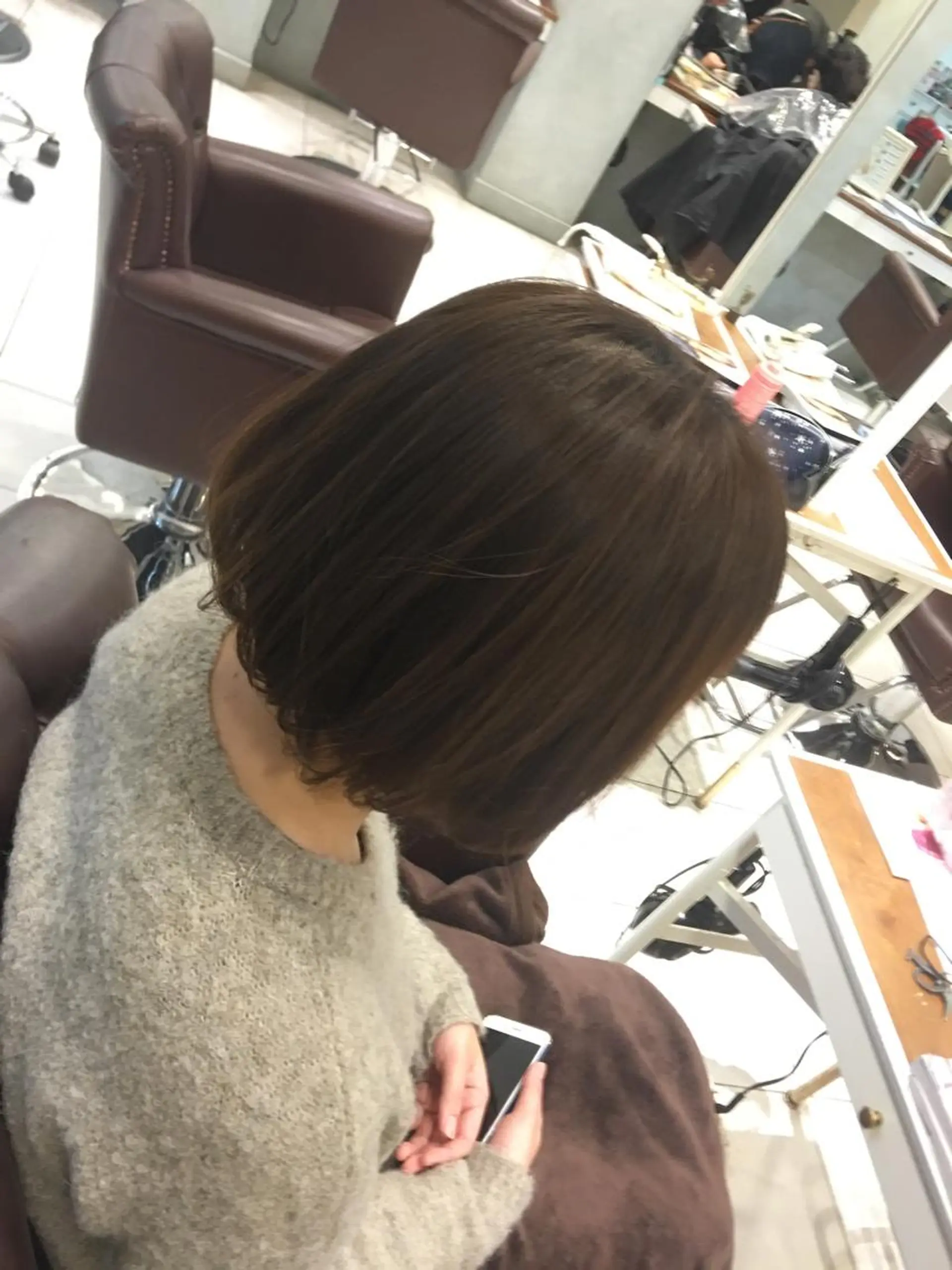 ミディアム カラー ブリーチカラー🌈 嘉名 真樹のヘアスタイル