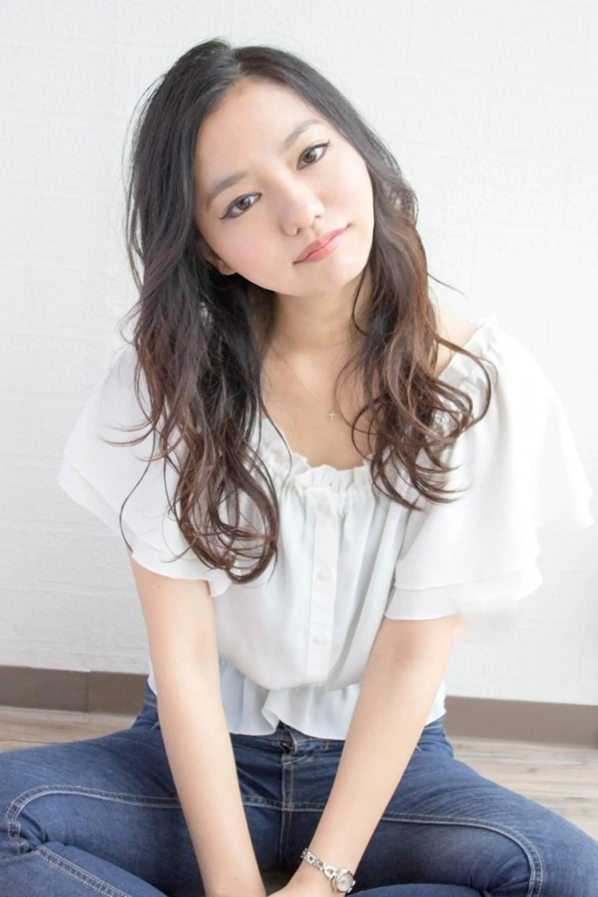 ロング パーマ ロング 村上 貴徳のヘアスタイル