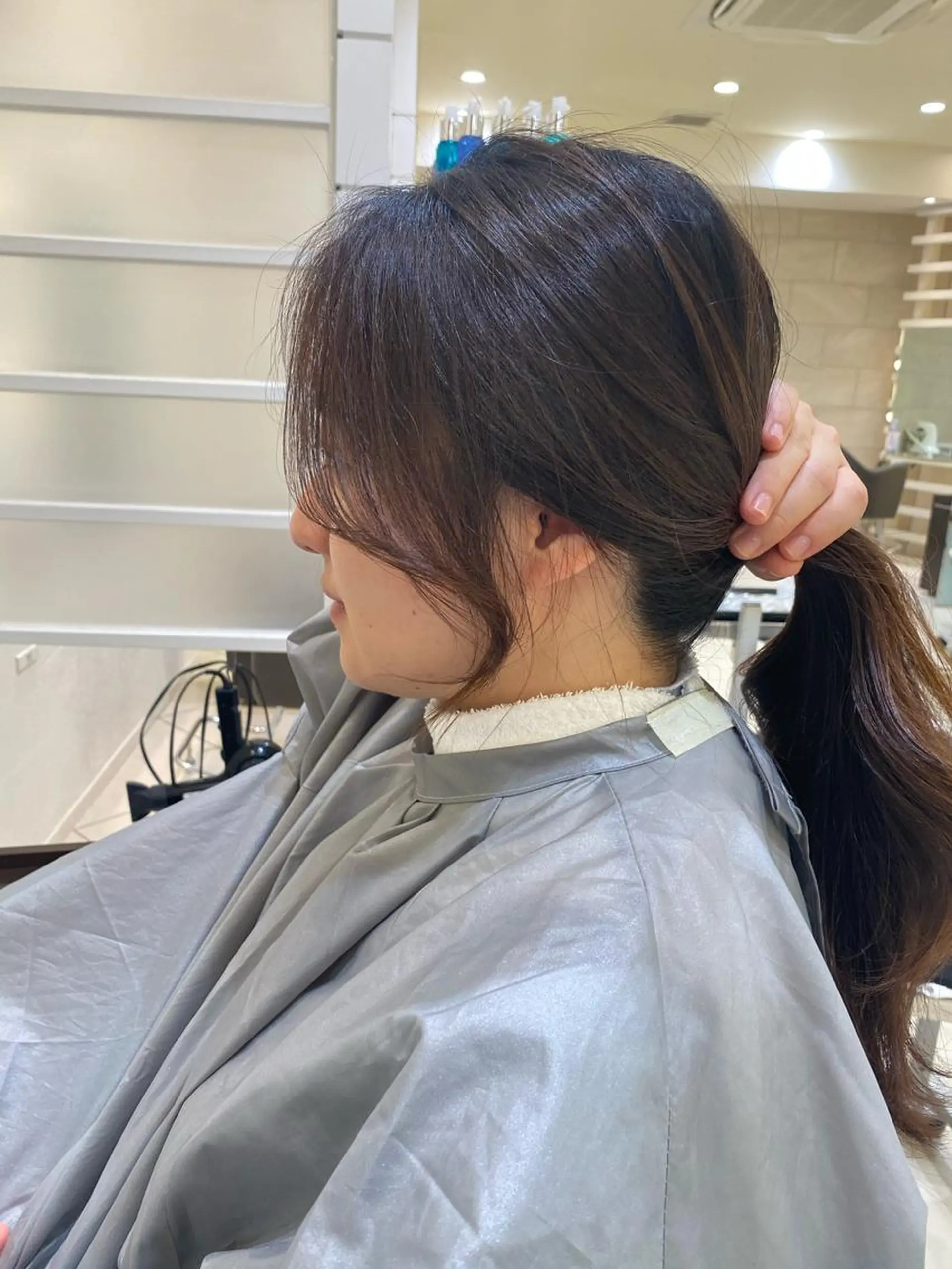 セミロング カラー パーマ ヘアアレンジ マツエク・マツパ 💎耳ツボジュエリー ×銀座美容室💎のヘアスタイル