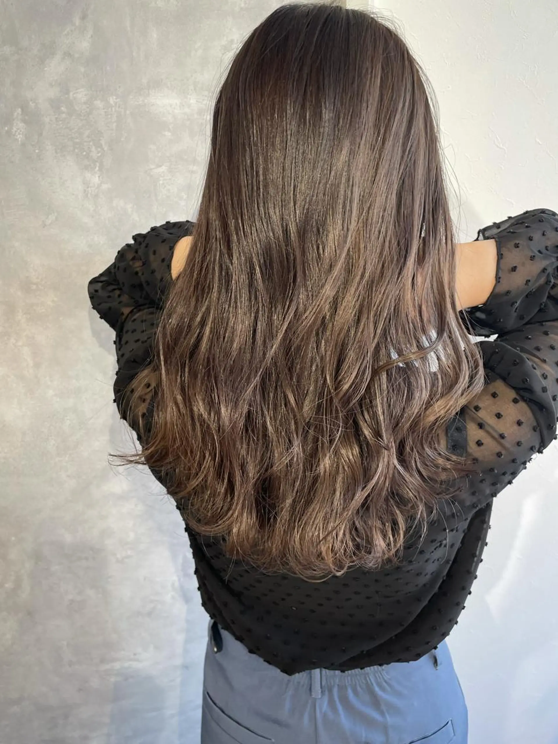 ロング ハイライト ヘアカラー トリートメント 【髪質改善】 川津翔太のヘアスタイル