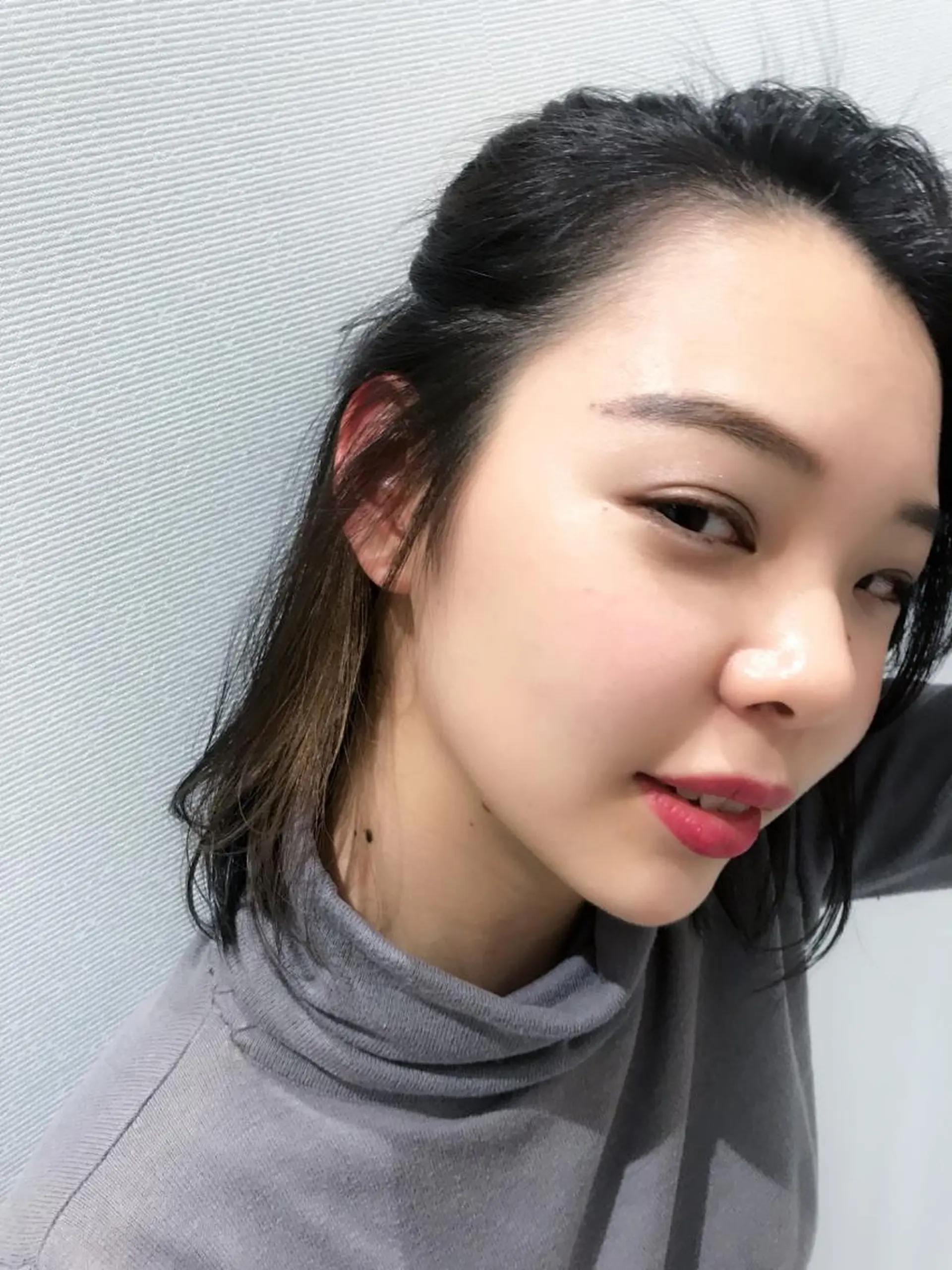 ミディアム カラー ボブ 江崎 わか子のヘアスタイル