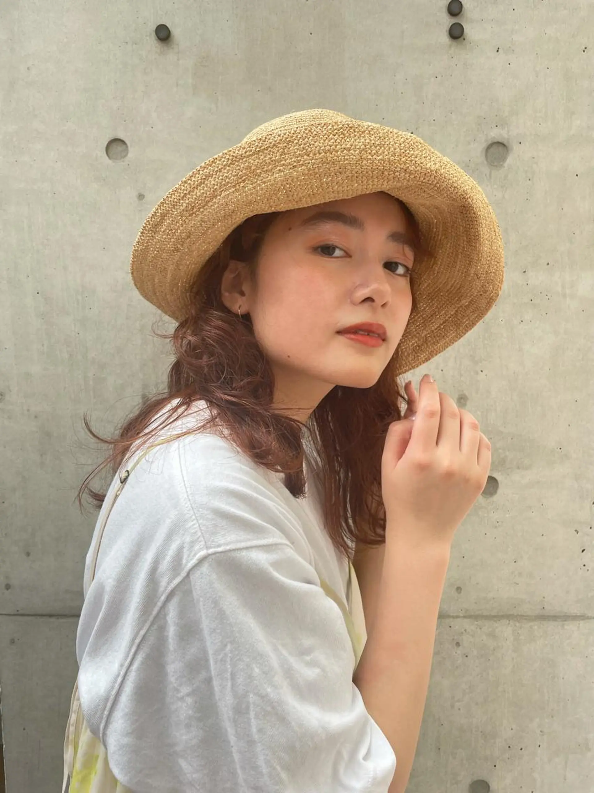 ミディアム カラー パーマ ayaka ［sou］のヘアスタイル