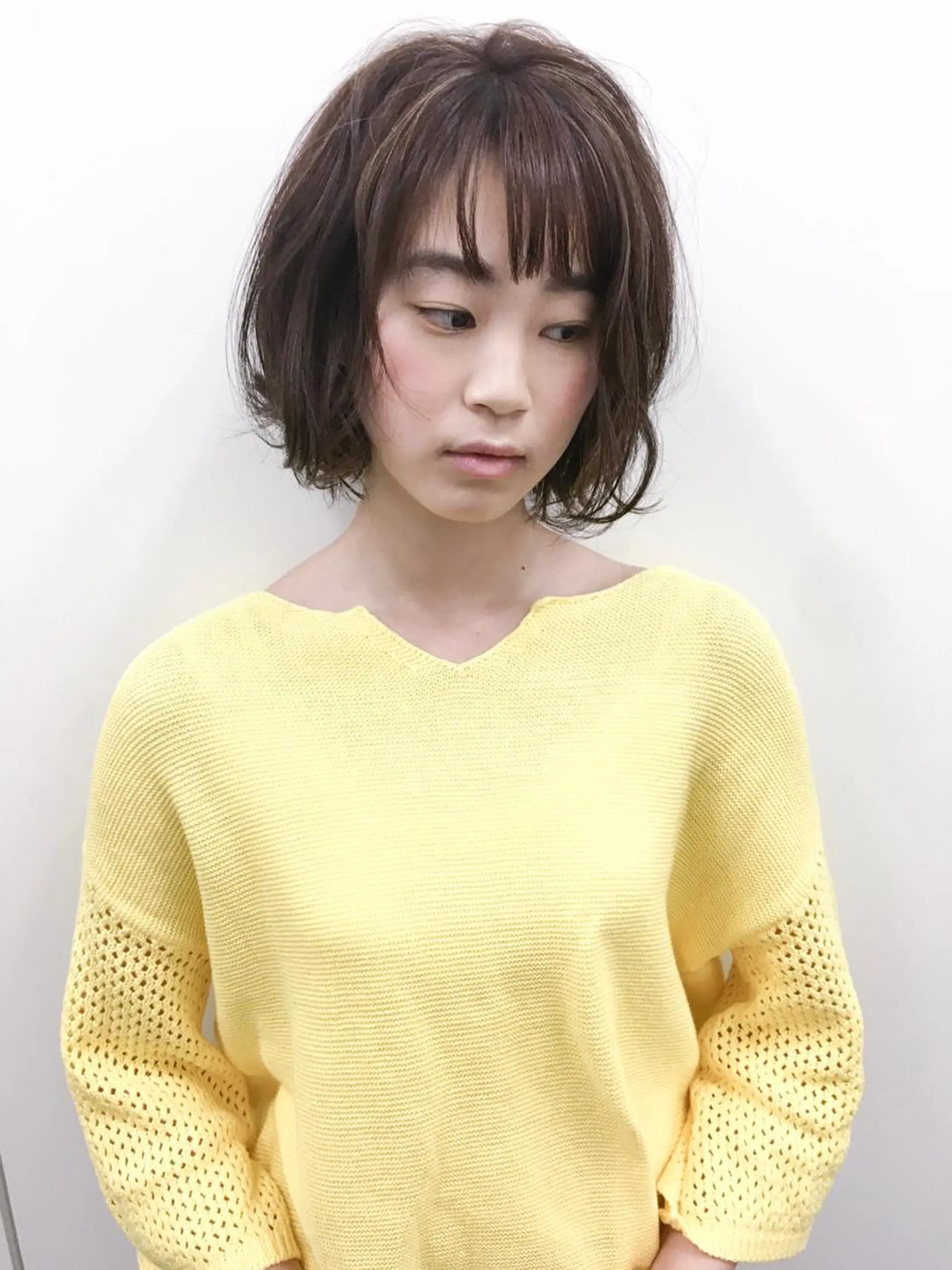 ショート カラー パーマ 切りっぱなしボブ ボブ ✨U-topia渡邉 大樹【公認資格有】✨のヘアスタイル