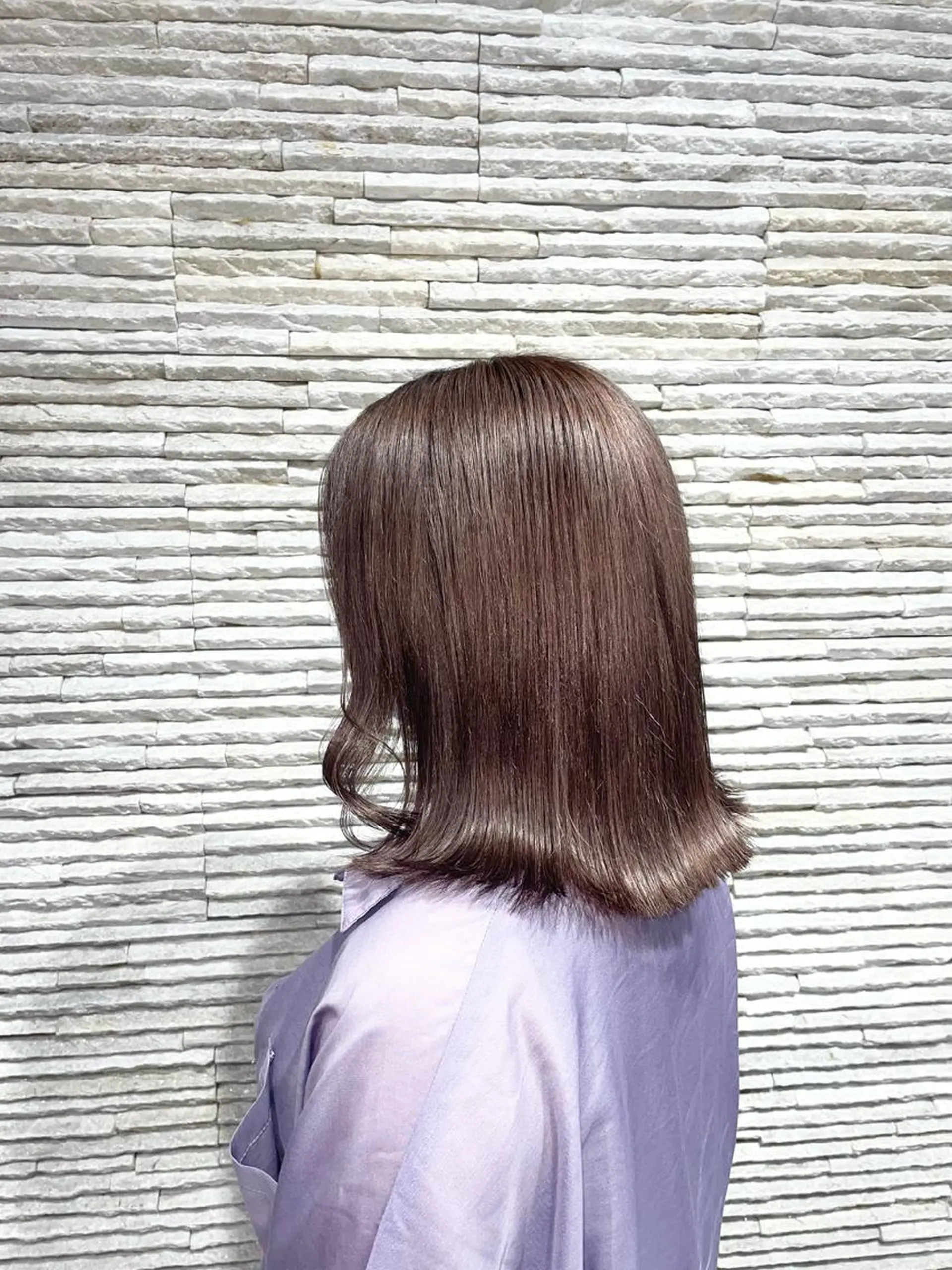 ミディアム カット ヘアカラー 嶋田 ゆきのヘアスタイル