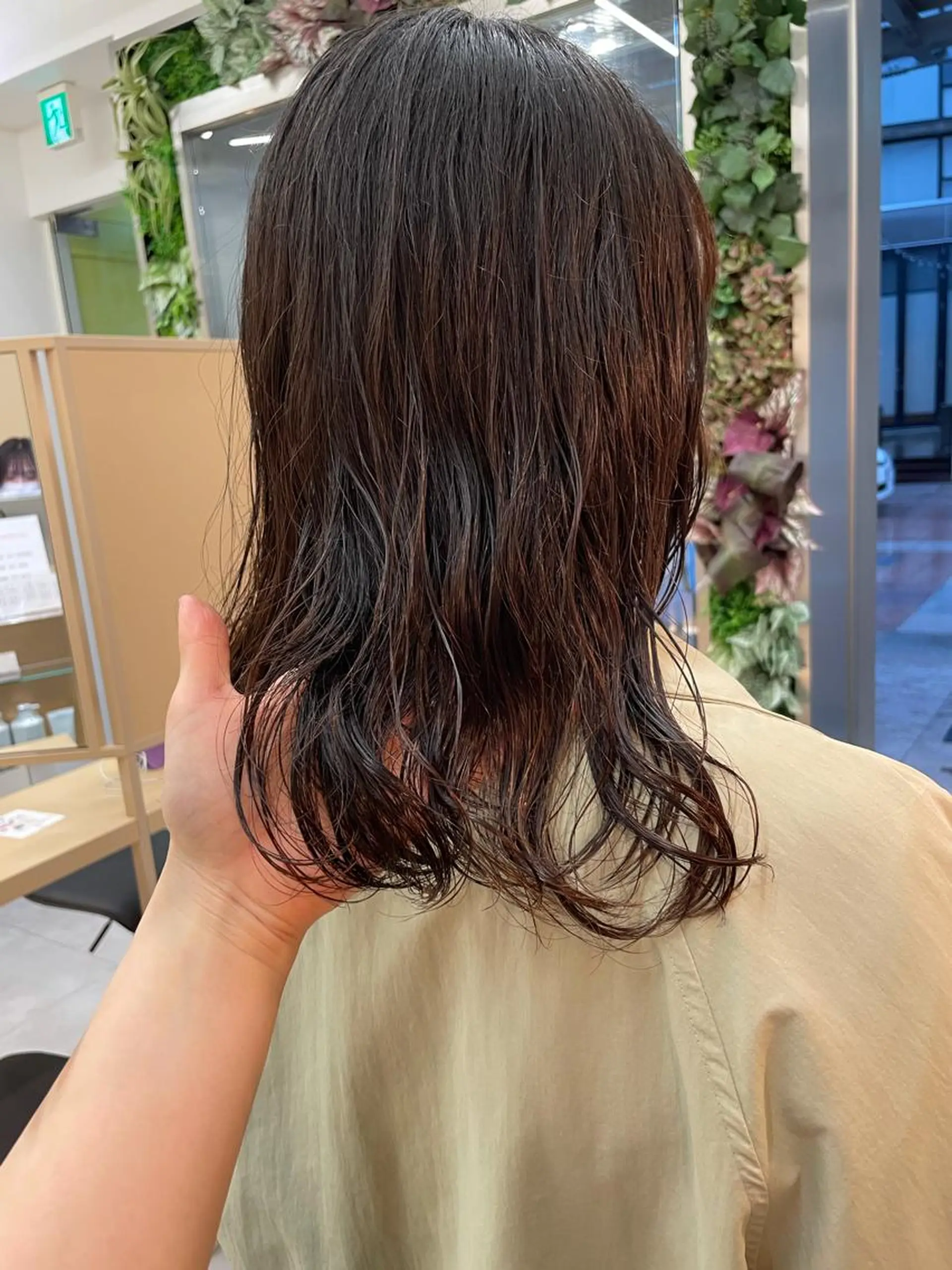 セミロング カラー パーマ ヘアアレンジ セミロングパーマ 8HAIR / MAYUのヘアスタイル