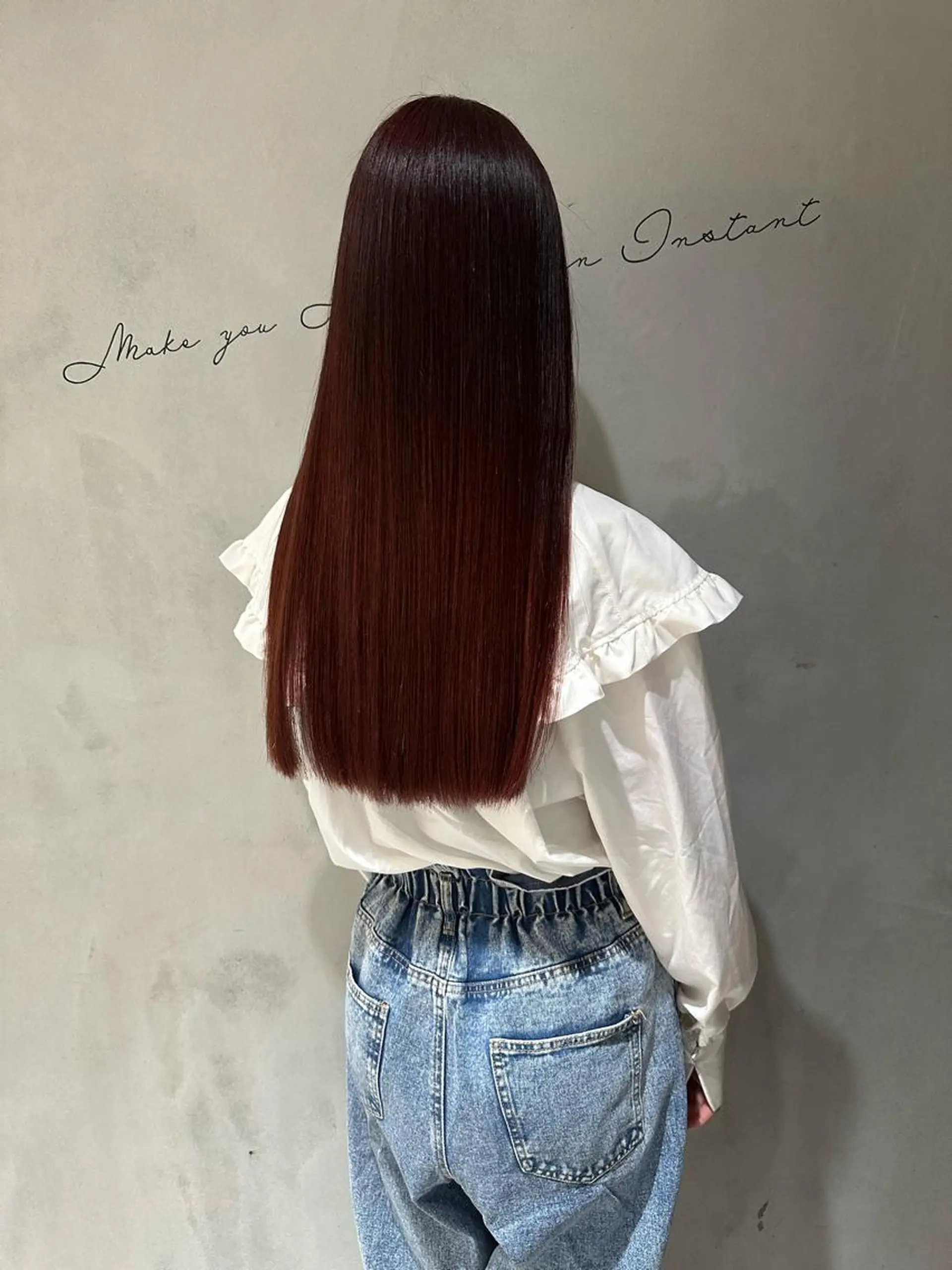 ロング カラー ピンクカラー 髪質改善 トリートメント 髪質改善 伊藤のヘアスタイル