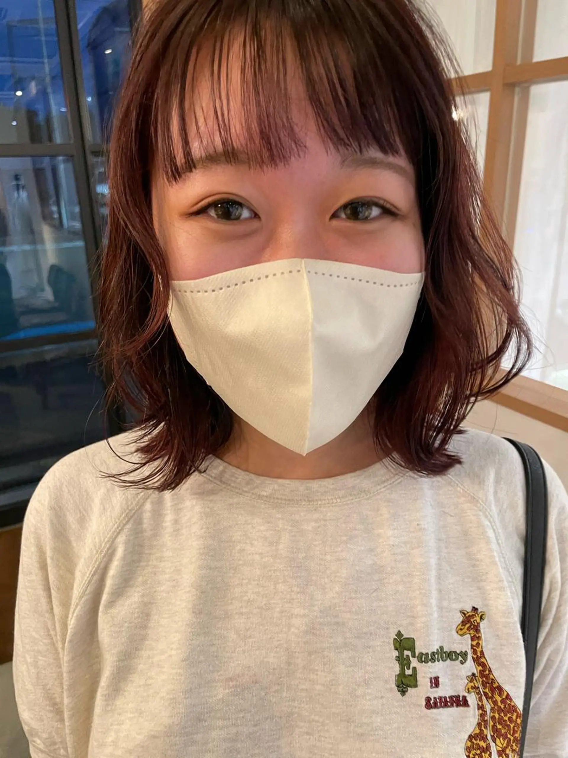 ミディアム ミディアムパーマ レイヤーカット MASHU　浦部 芳果のヘアスタイル