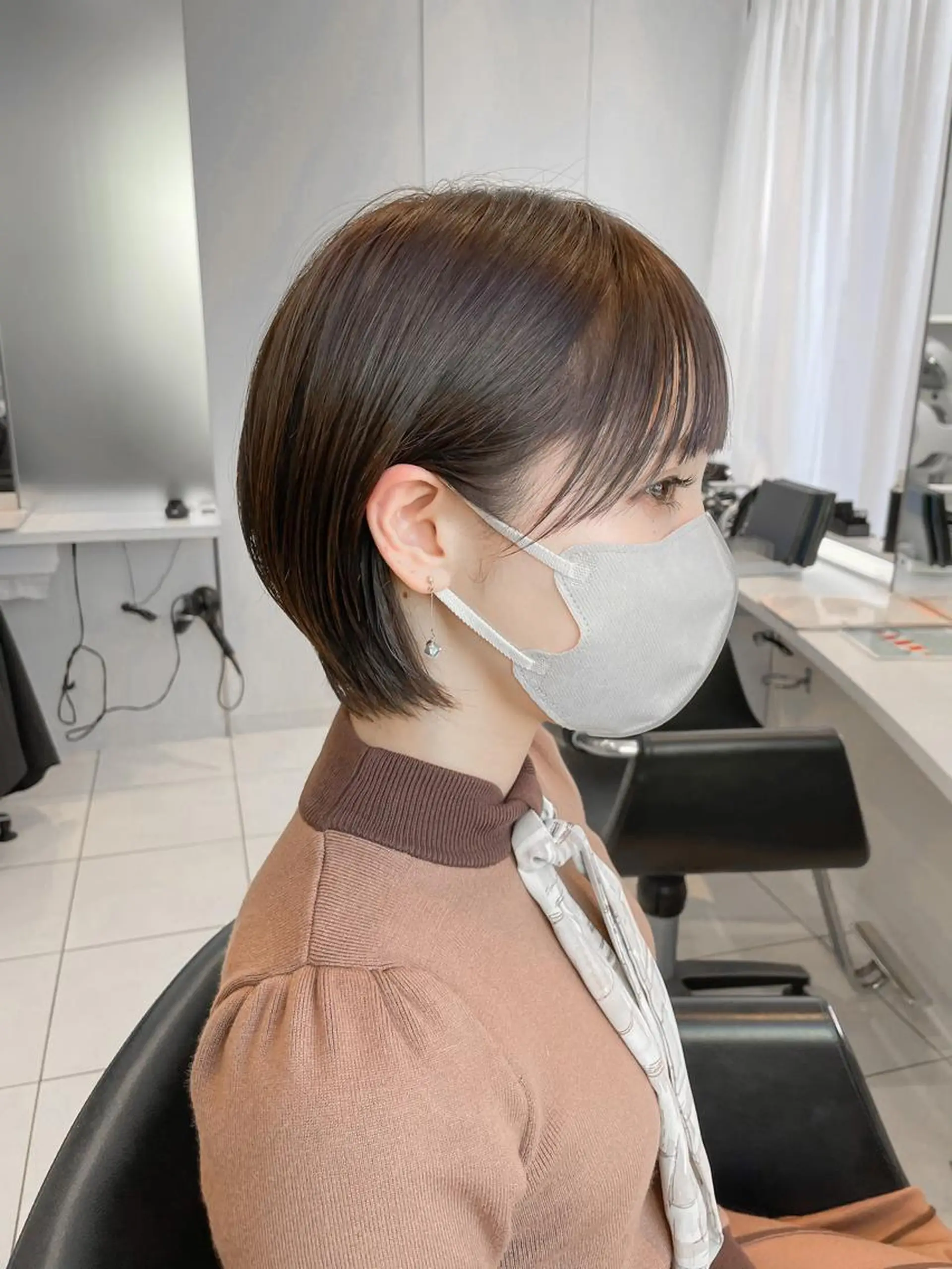 ショート クロスパーマ松永裕久 似合わせカットのヘアスタイル