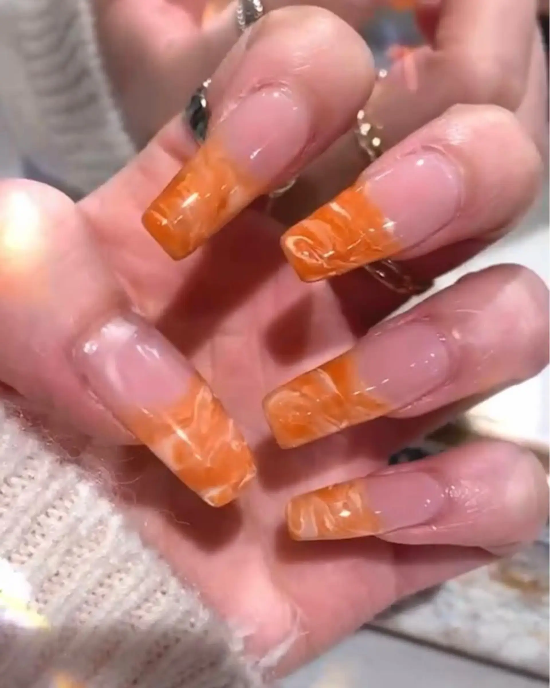 ネイル フレンチネイル 南堀江ネイル JULYSTARのネイルデザイン
