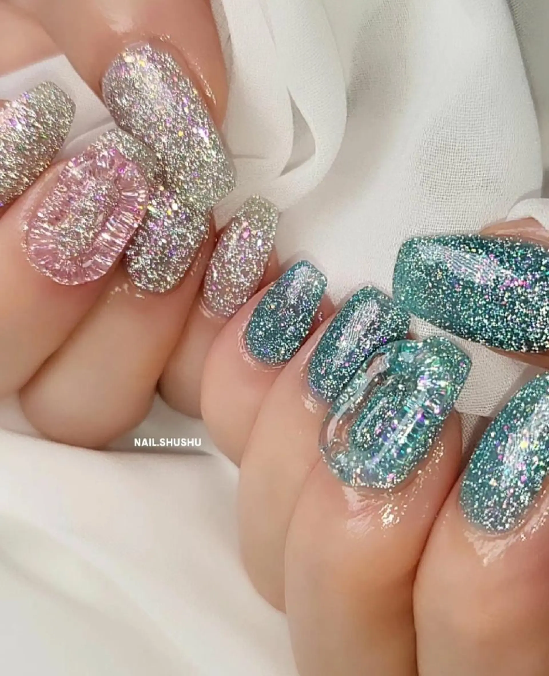 ネイル 持ち込み ニュアンスネイル ワンカラーネイル シンプルネイル 夏ネイル 3dパーツ/流行り 👧shushu❤️のネイルデザイン
