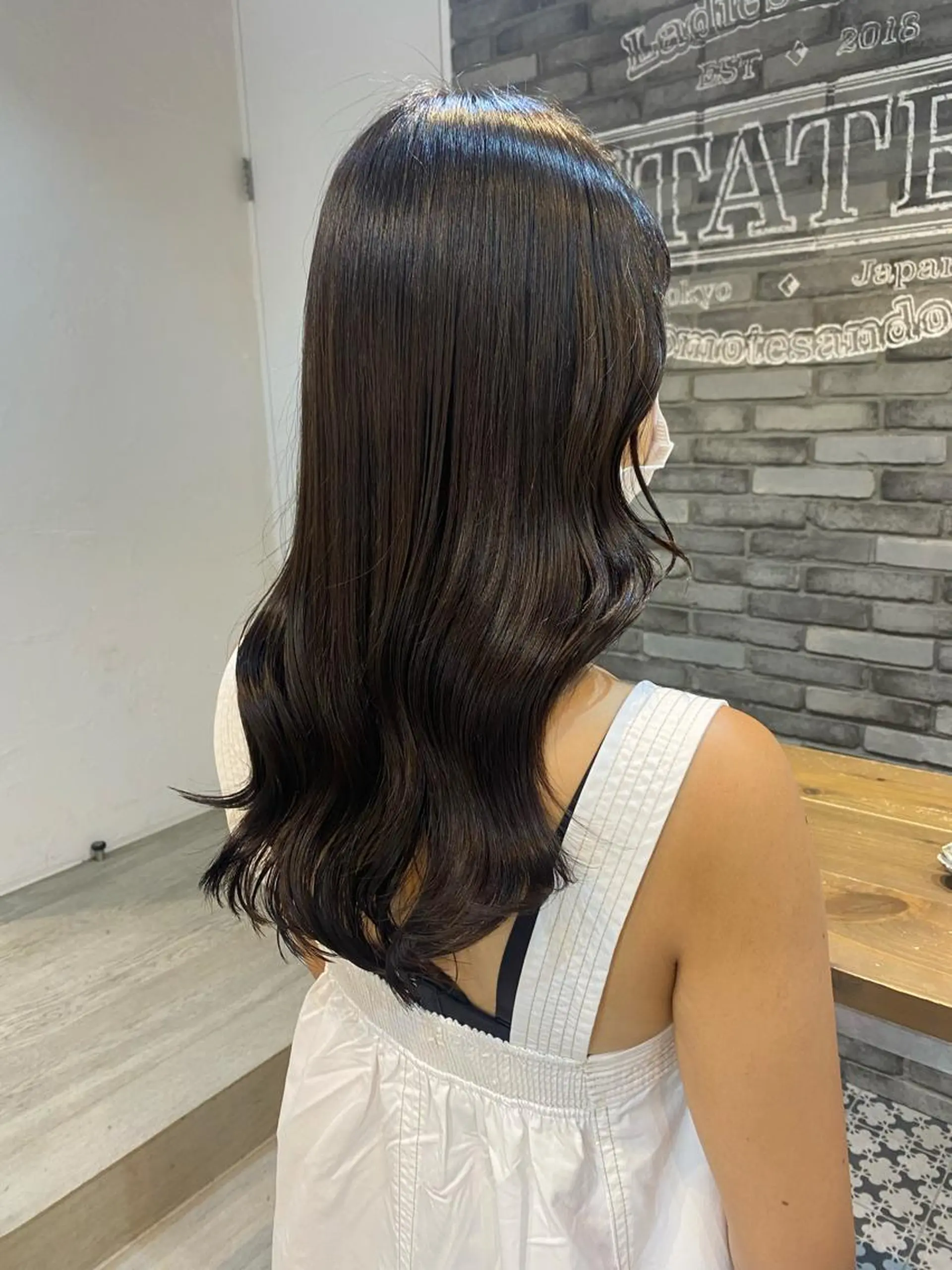 ロング カラー ブラウンカラー ダークブラウン 学生 韓国風ヘア トリートメント 韓国ヘア☁️ mitsukiのヘアスタイル