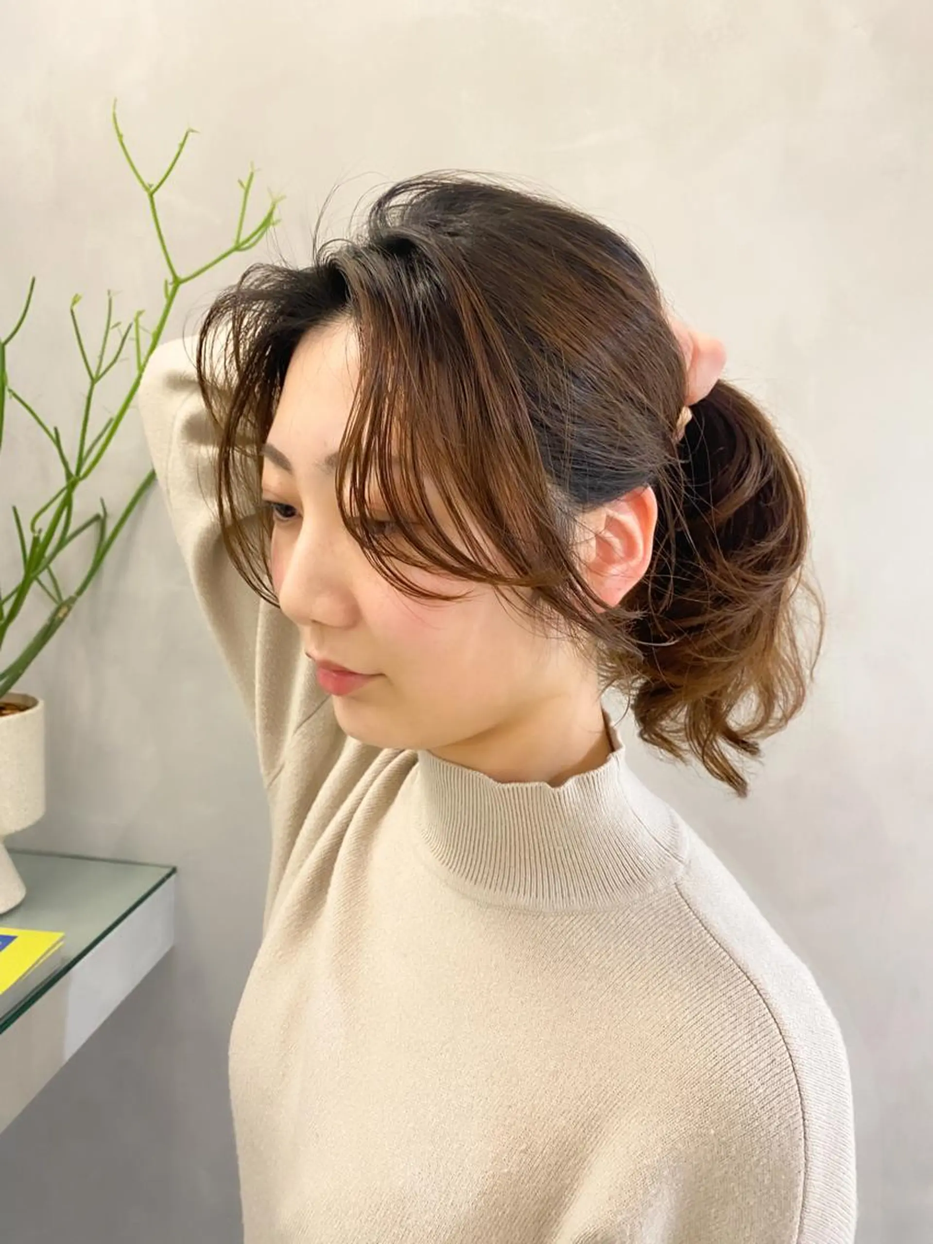 ミディアム ミディアムパーマ 韓国風ヘア カット パーマ トリートメント レイヤーカットのプロ 大人ヘア宮森貴志のヘアスタイル