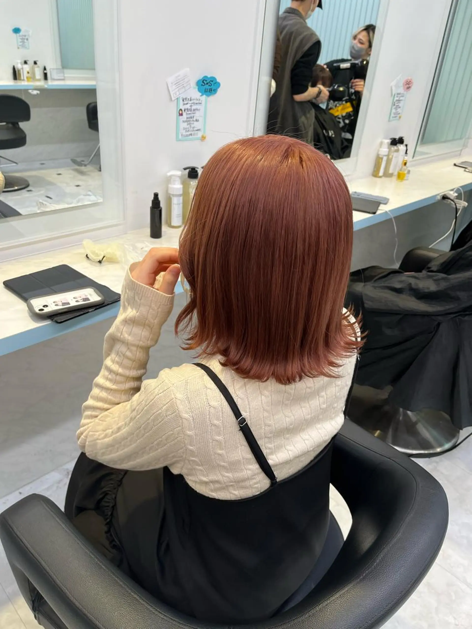 ミディアム カラー ヘアアレンジ 愛されカラー🩷 はるなのヘアスタイル