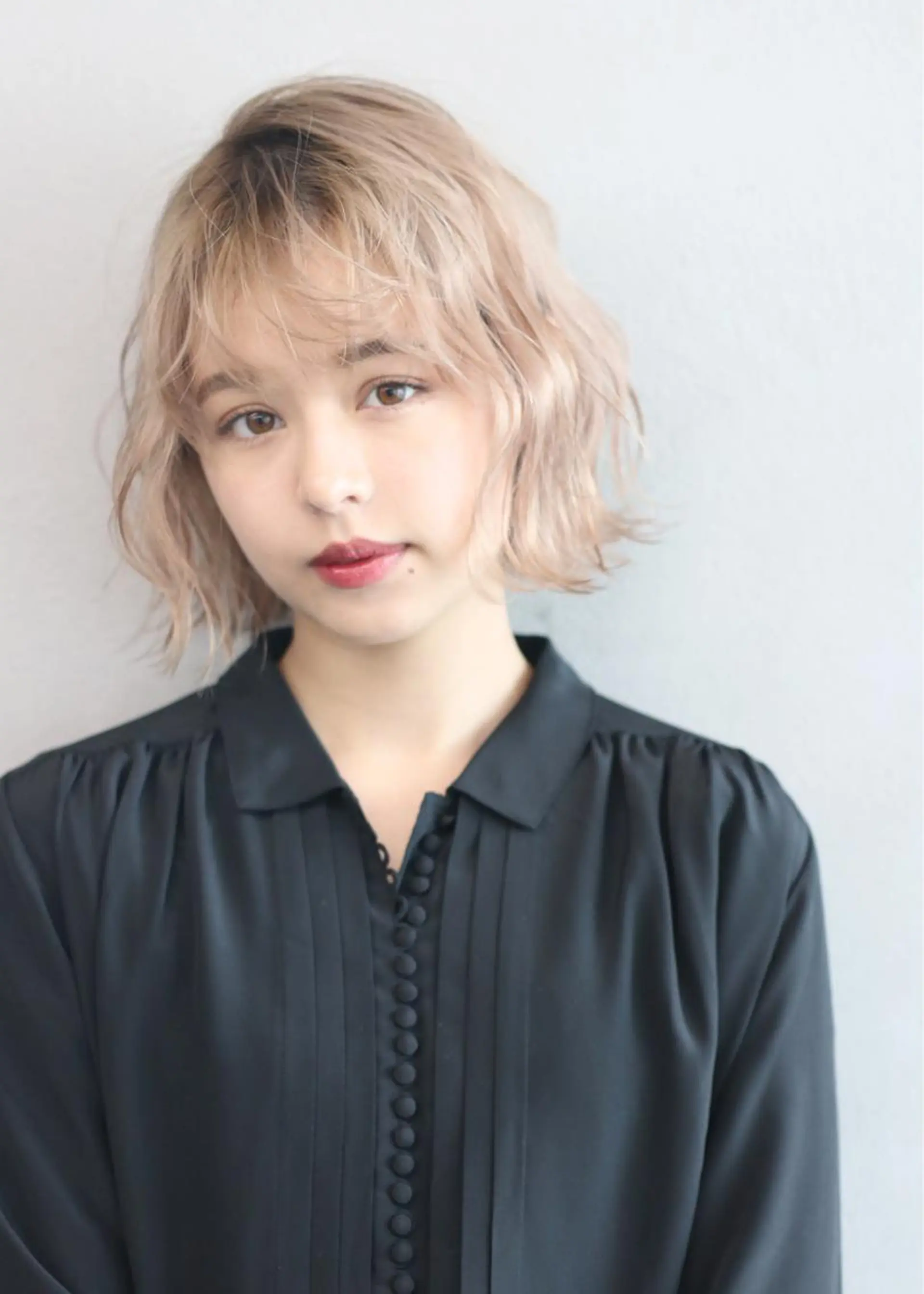 ショート カラー ブリーチ ボブ カット ヘアカラー ショート/ボブ/ 白髪染め/メンズ葛西のヘアスタイル