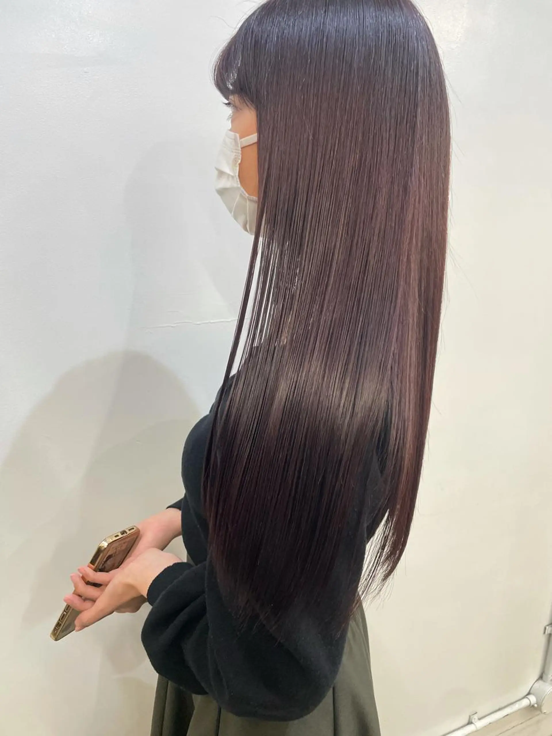 ロング カラー 縮毛矯正 トリートメント 🦄垢抜けボブ特化× 暖色カラー未来🦄のヘアスタイル