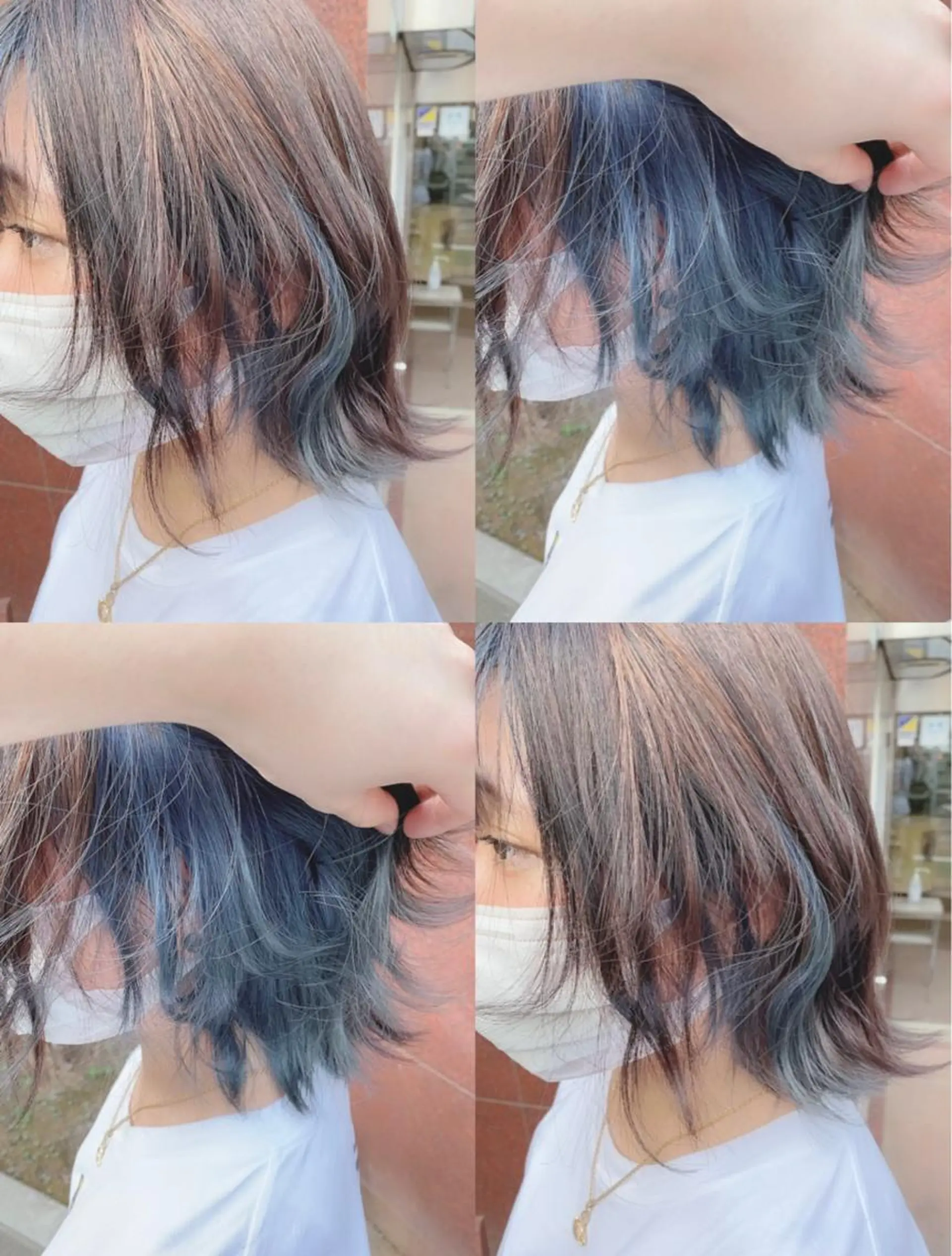 ショート カラー パーマ ヘアアレンジ メンズ 🍎パーマ/艶髪 カラー 渡辺一翔のヘアスタイル