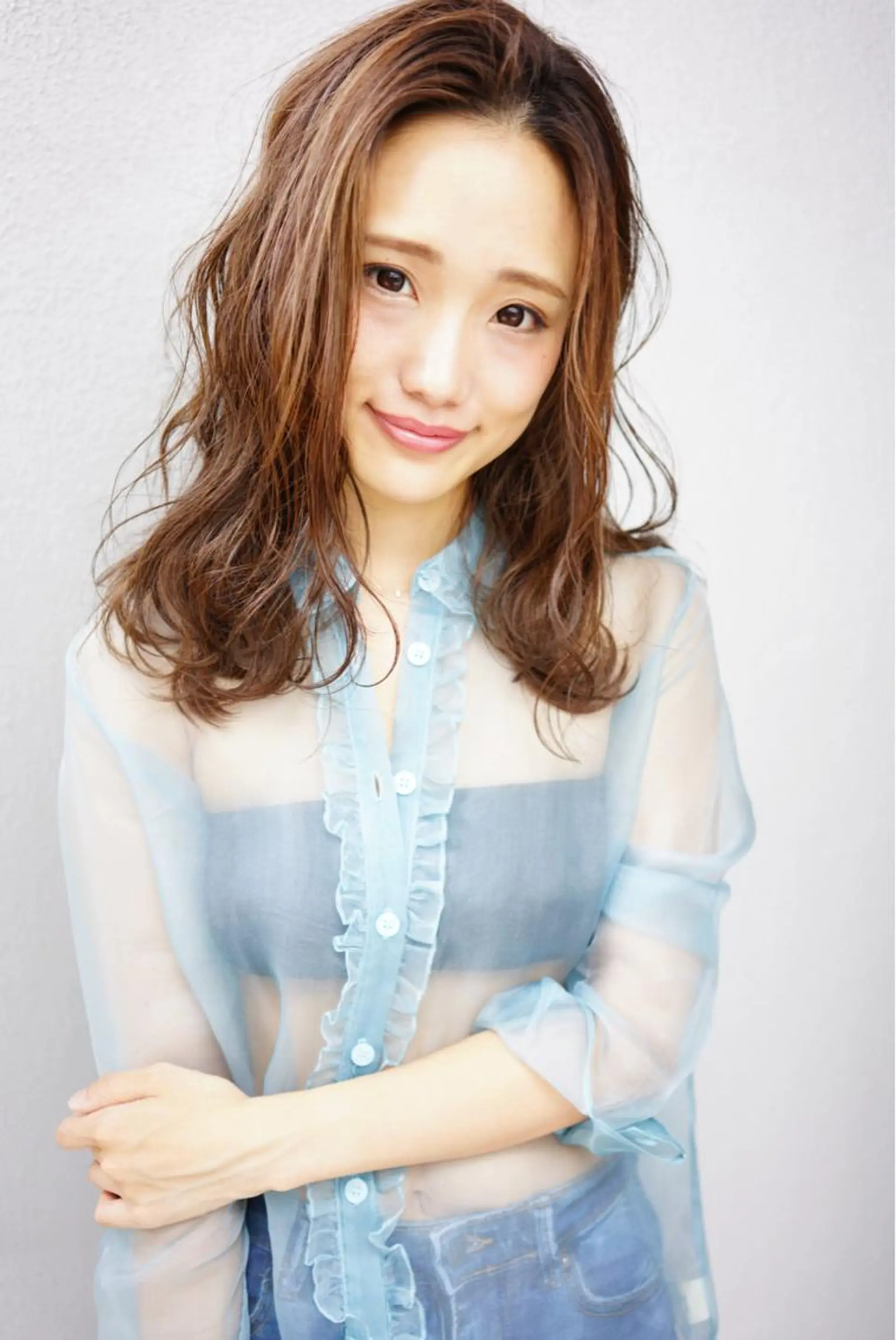 ロング カット ハイトーン/レイヤー /ケアブリーチ石川治のヘアスタイル