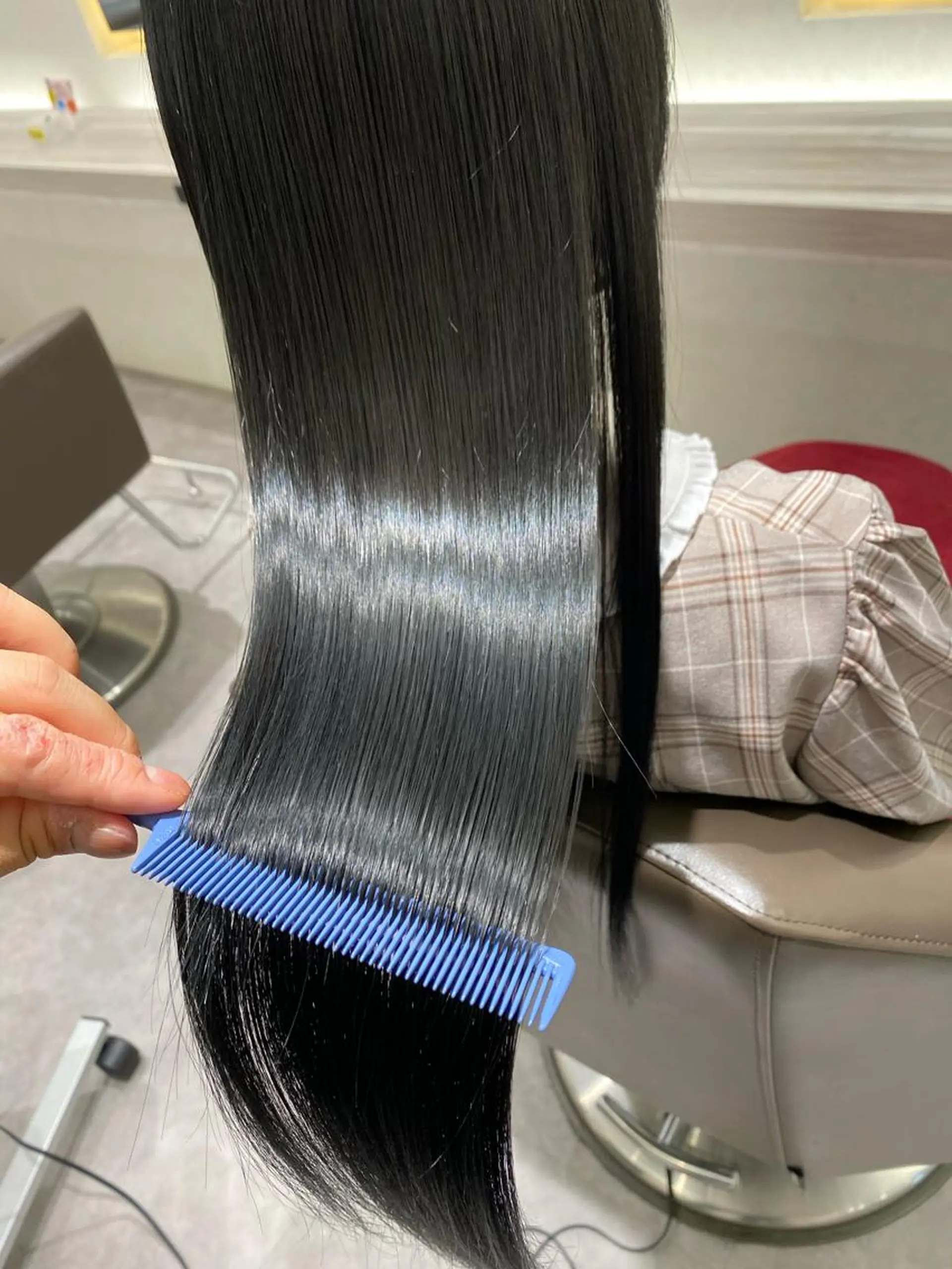 ロング カラー トリートメント ムトウセイマ/ 縮毛矯正/ブリーチのヘアスタイル