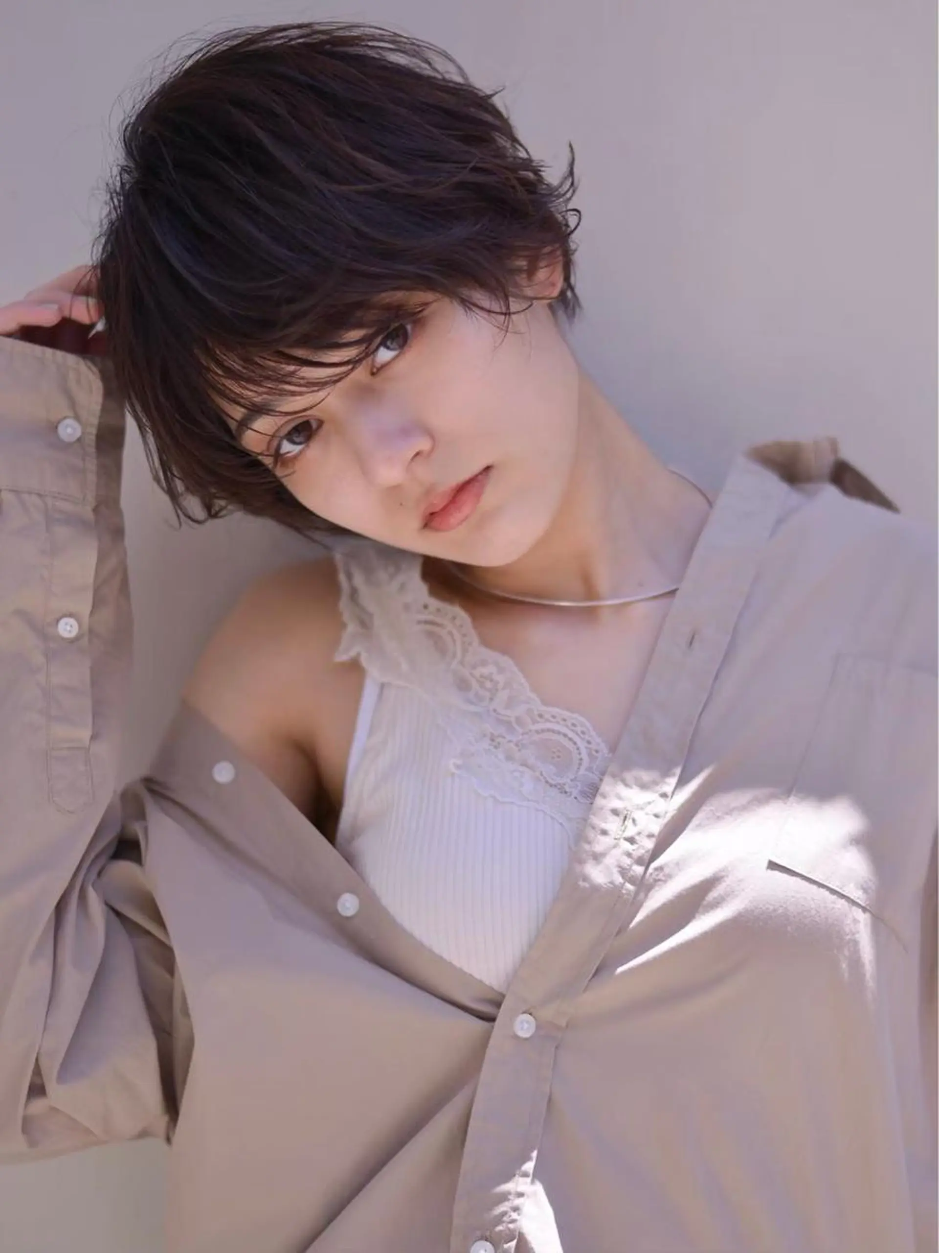 ショート カラー パーマ 似合わせカット ショートヘア カット パーマ トリートメント Chlom🌿Top Stylist沖田のヘアスタイル