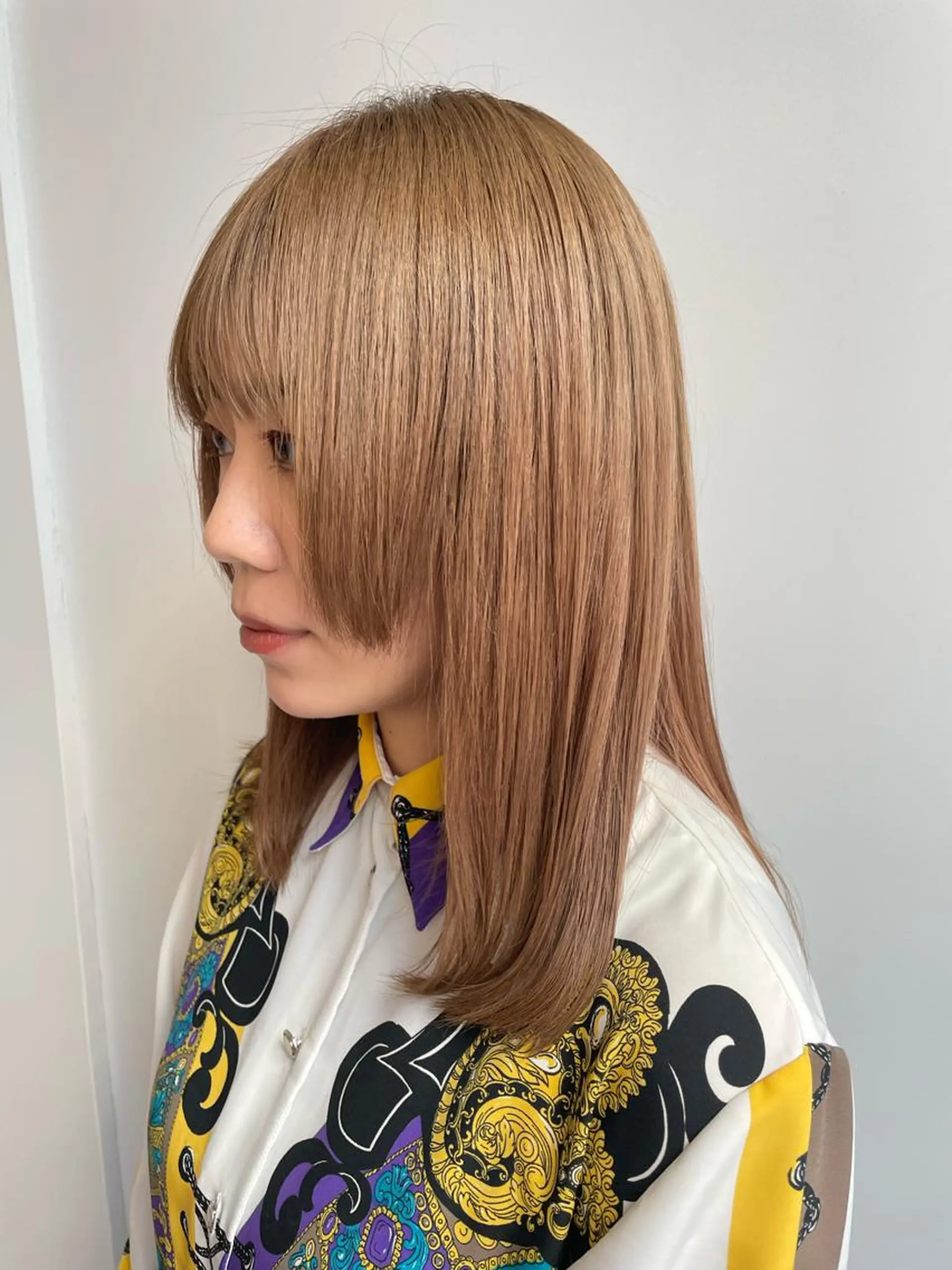 ロング トリートメント 酸熱トリートメント ナチュラルカラー 児玉優香のヘアスタイル