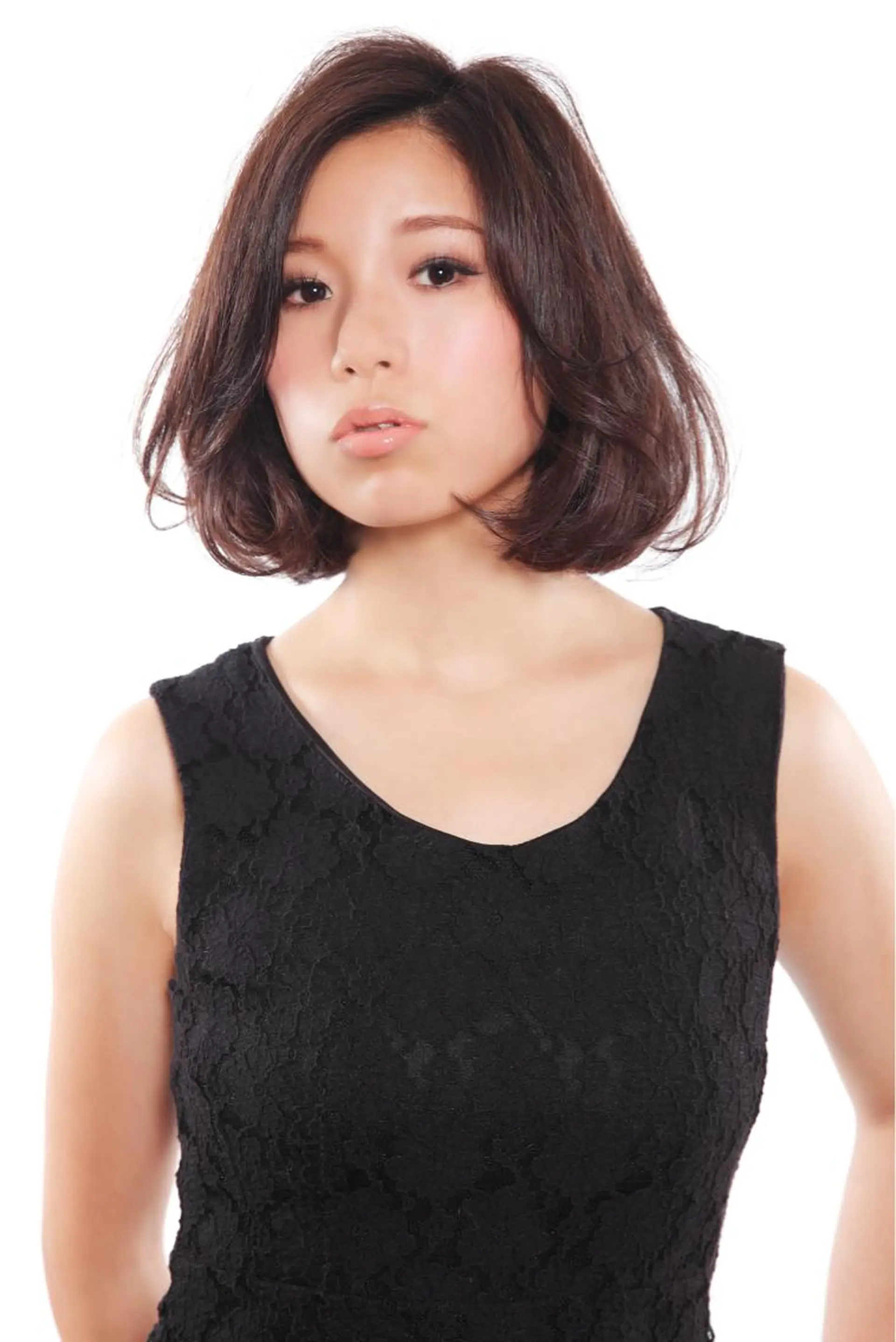 ミディアム カラー パーマ 横手 愛美のヘアスタイル