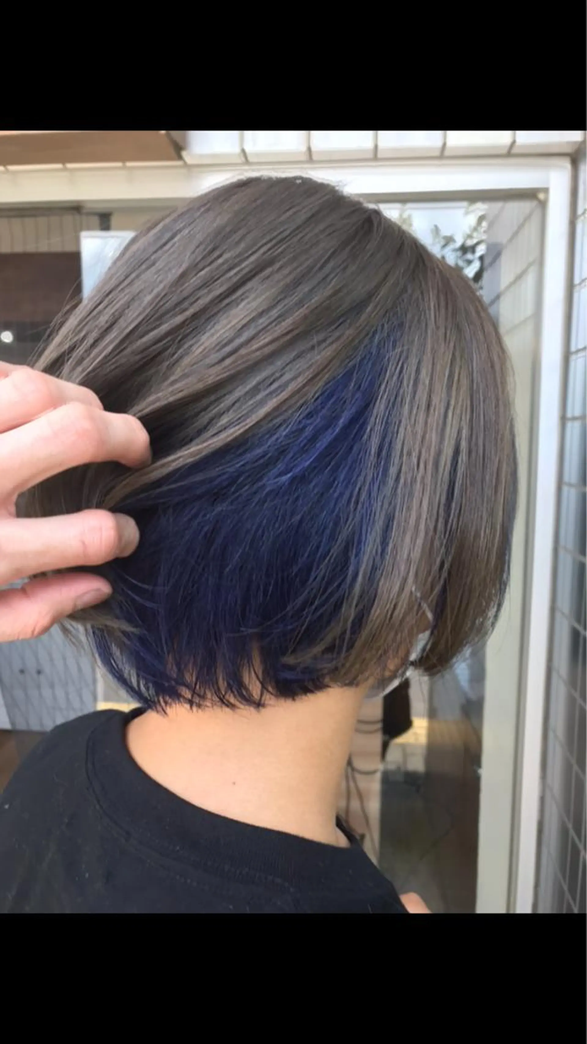 ショート カラー ショートボブ ベージュカラー ブリーチ ブルーカラー ネイビーカラー カット ヘアカラー トリートメント ✅ｼｪｱｻﾛﾝJAM 相田友和のヘアスタイル