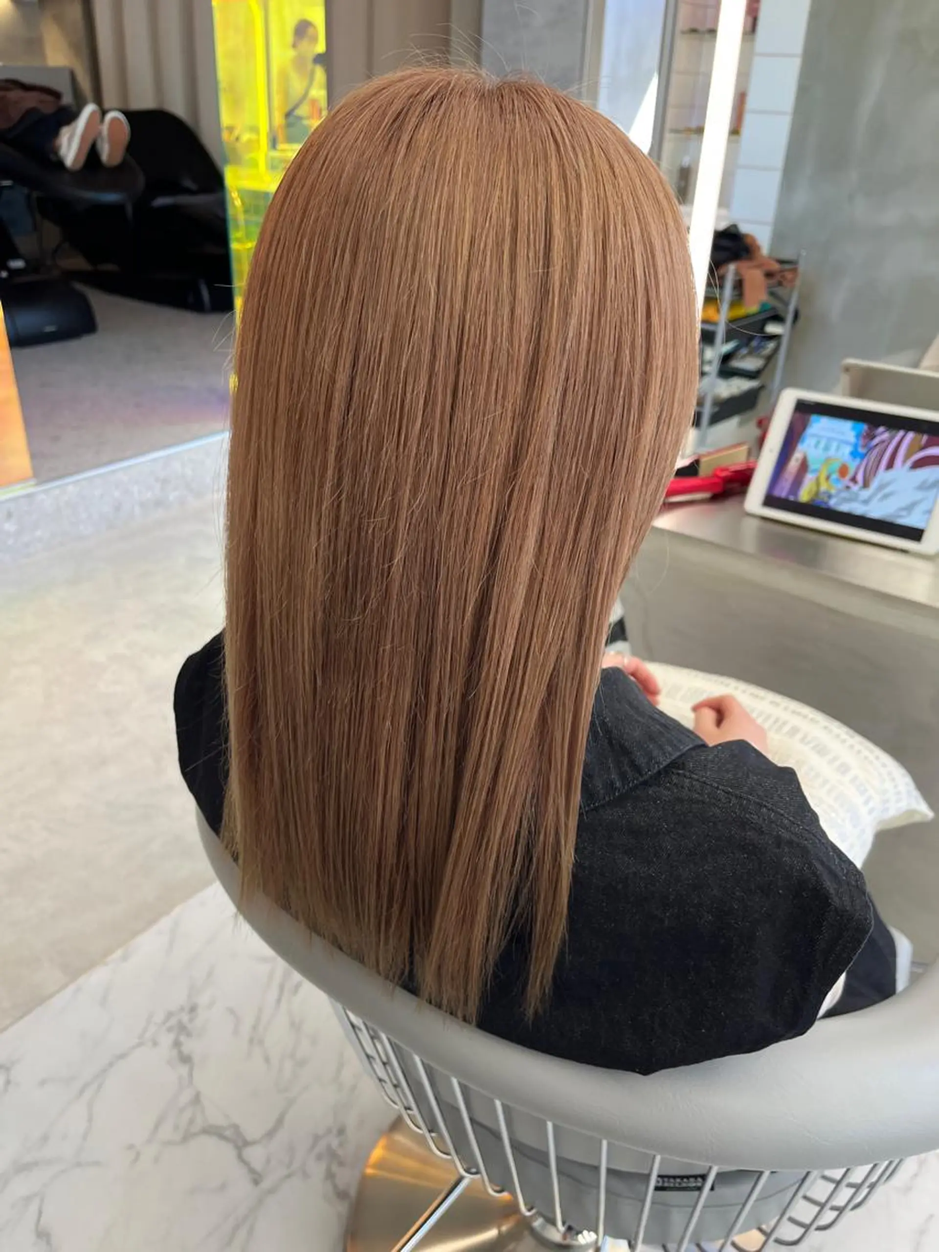 セミロング ヘアカラー Yurina 💖透明感カラー💖のヘアスタイル