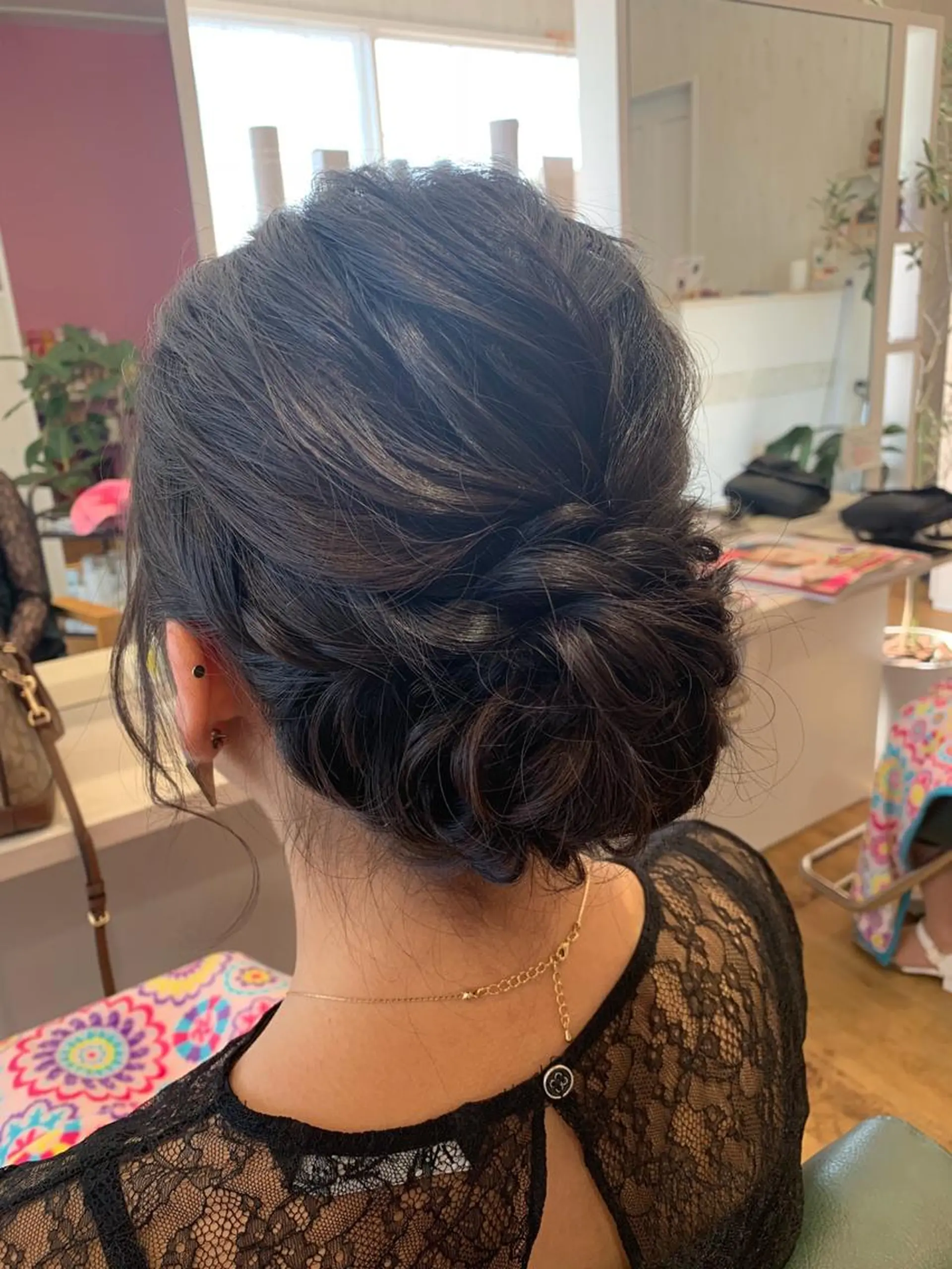 セミロング ヘアアレンジ 工藤 萌香のヘアスタイル