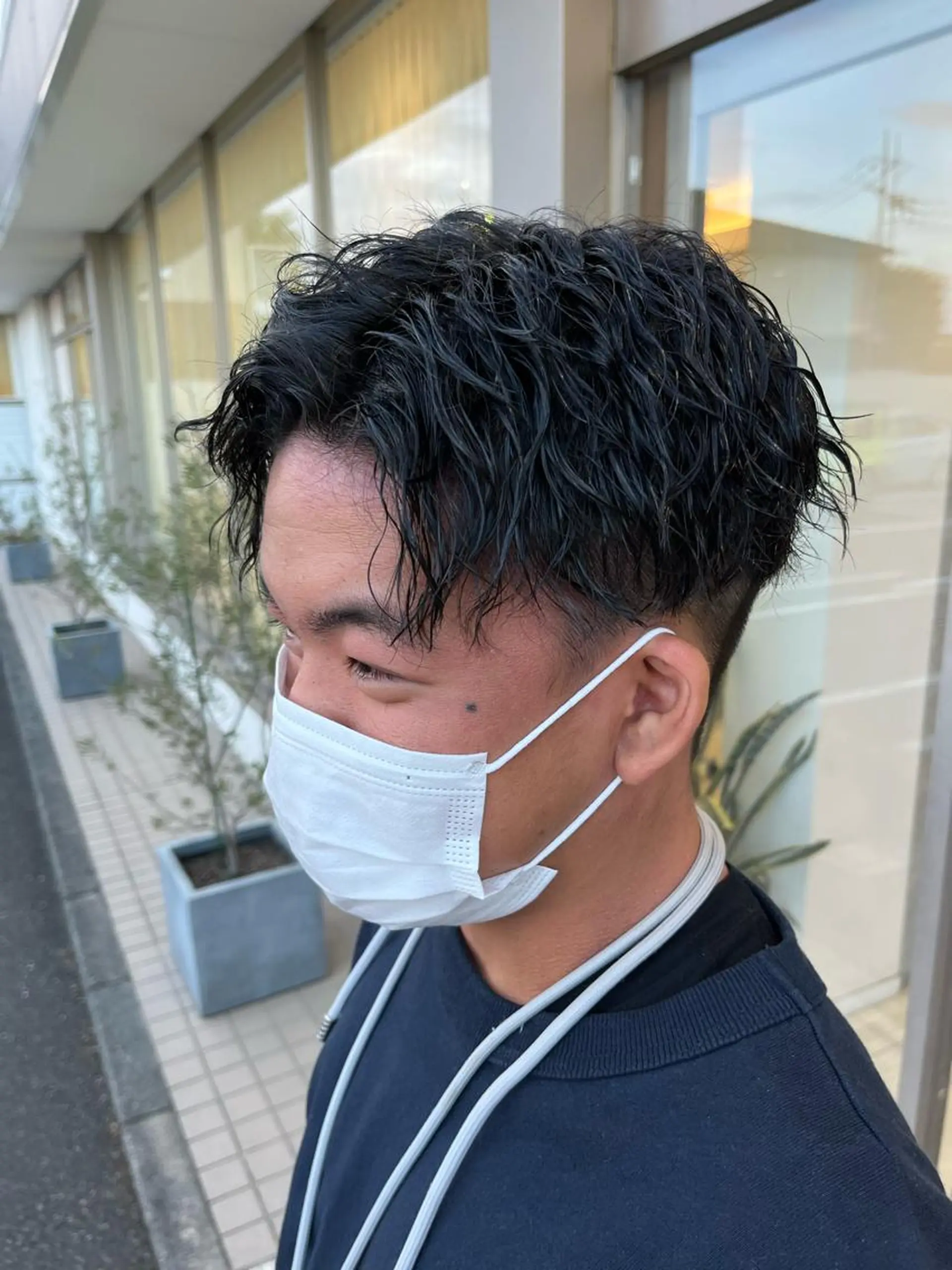 パーマ メンズ カット パーマ 井澤 和花のヘアスタイル