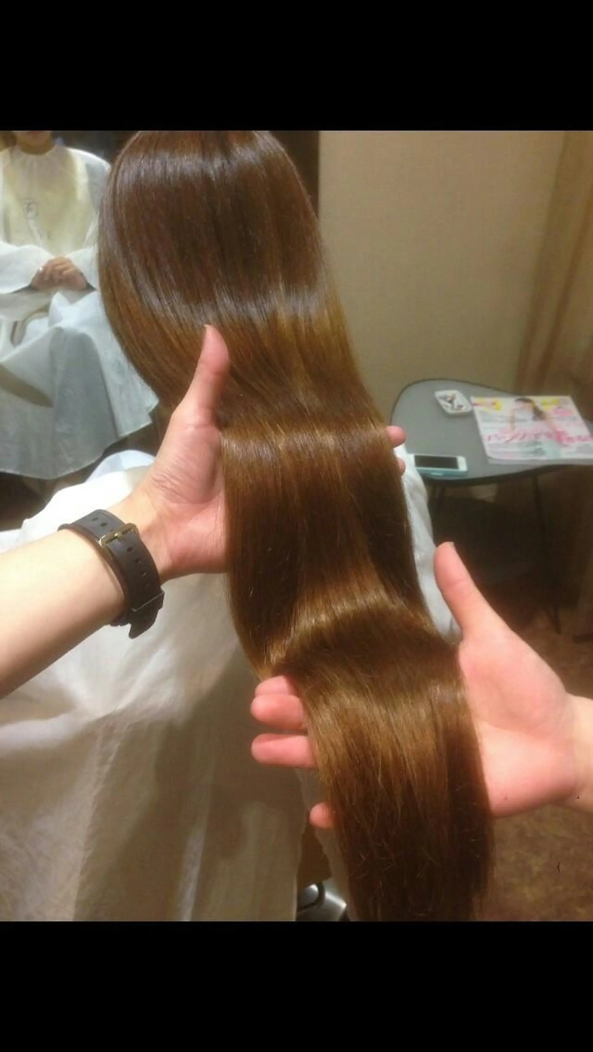 ロング カラー 辻 竜也　のヘアスタイル