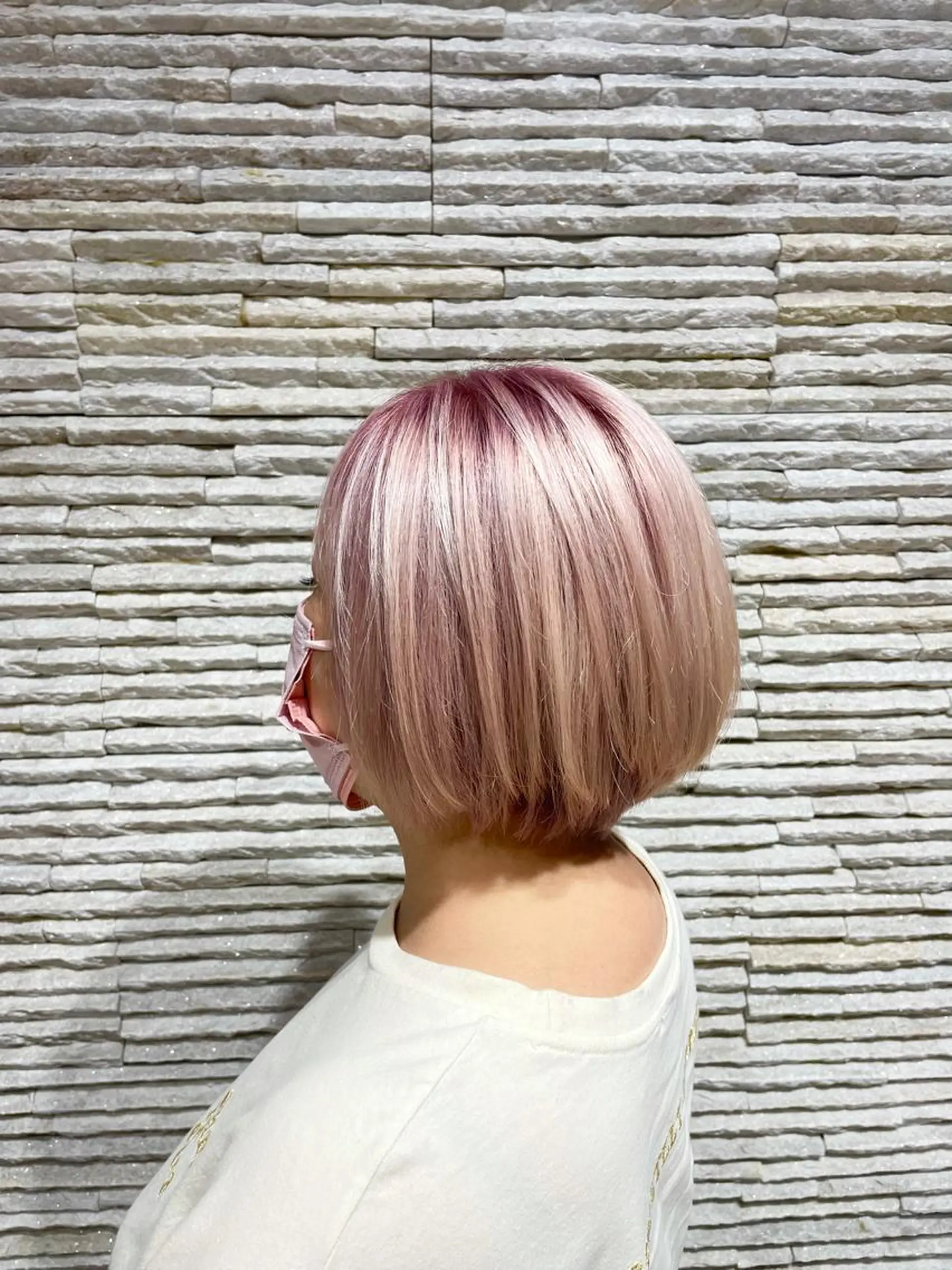 ショート ヘアカラー 嶋田 ゆきのヘアスタイル
