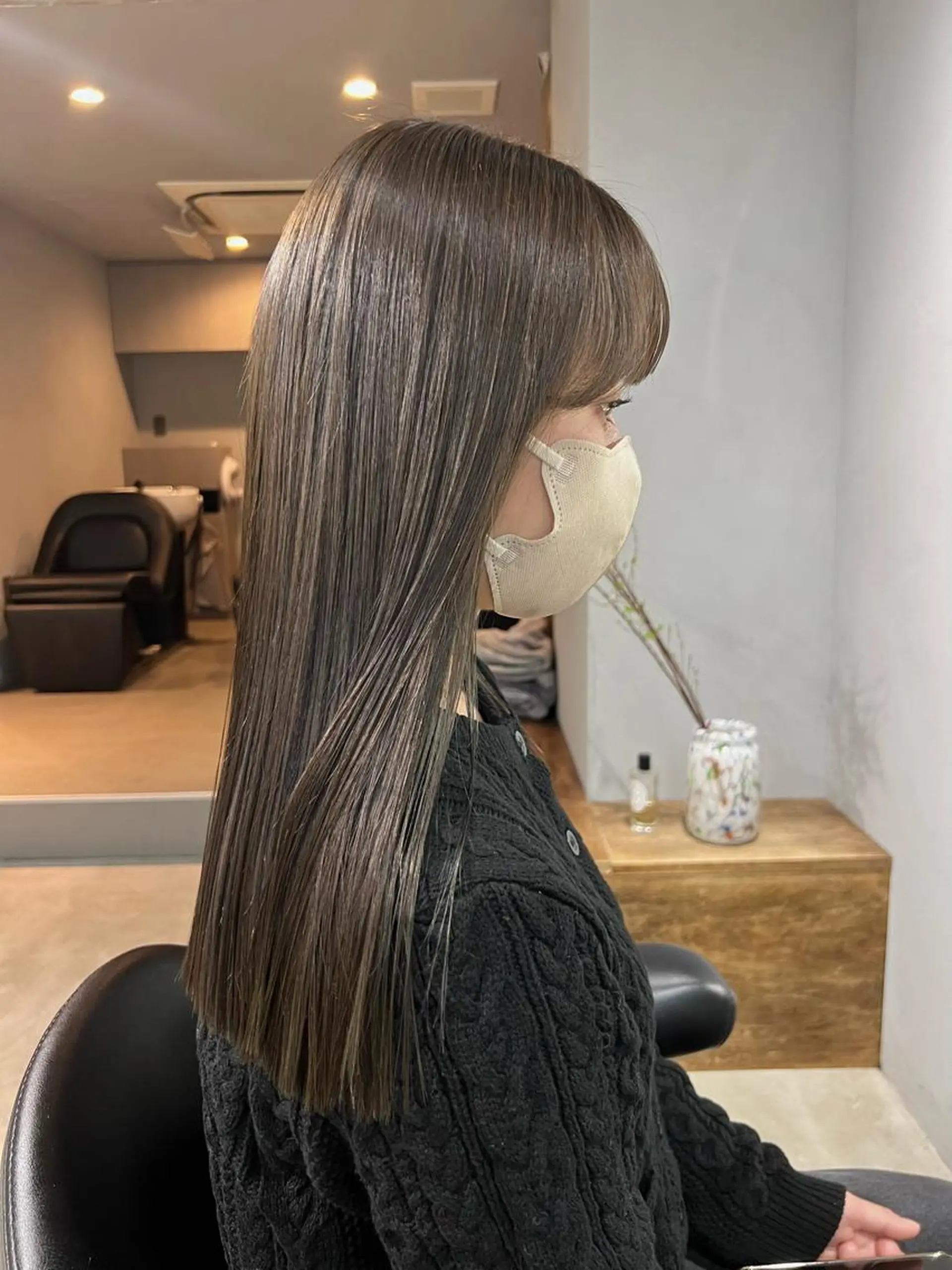 ロング カラー ヘアカラー トリートメント akane/ボブ /ブラウンベージュのヘアスタイル