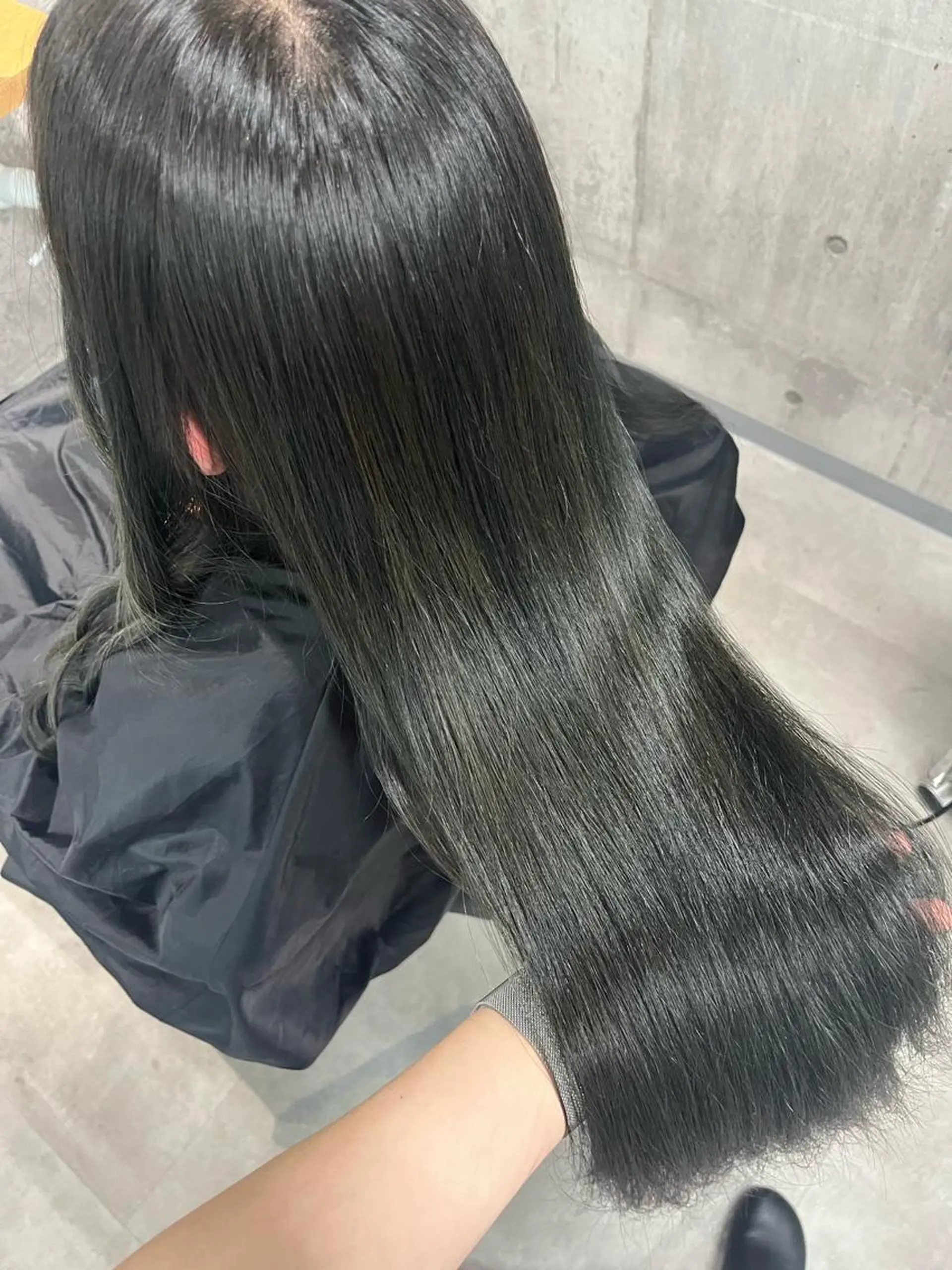 ロング カラー 黒髪 カット ヘアカラー トリートメント newi赤羽 HINATAのヘアスタイル