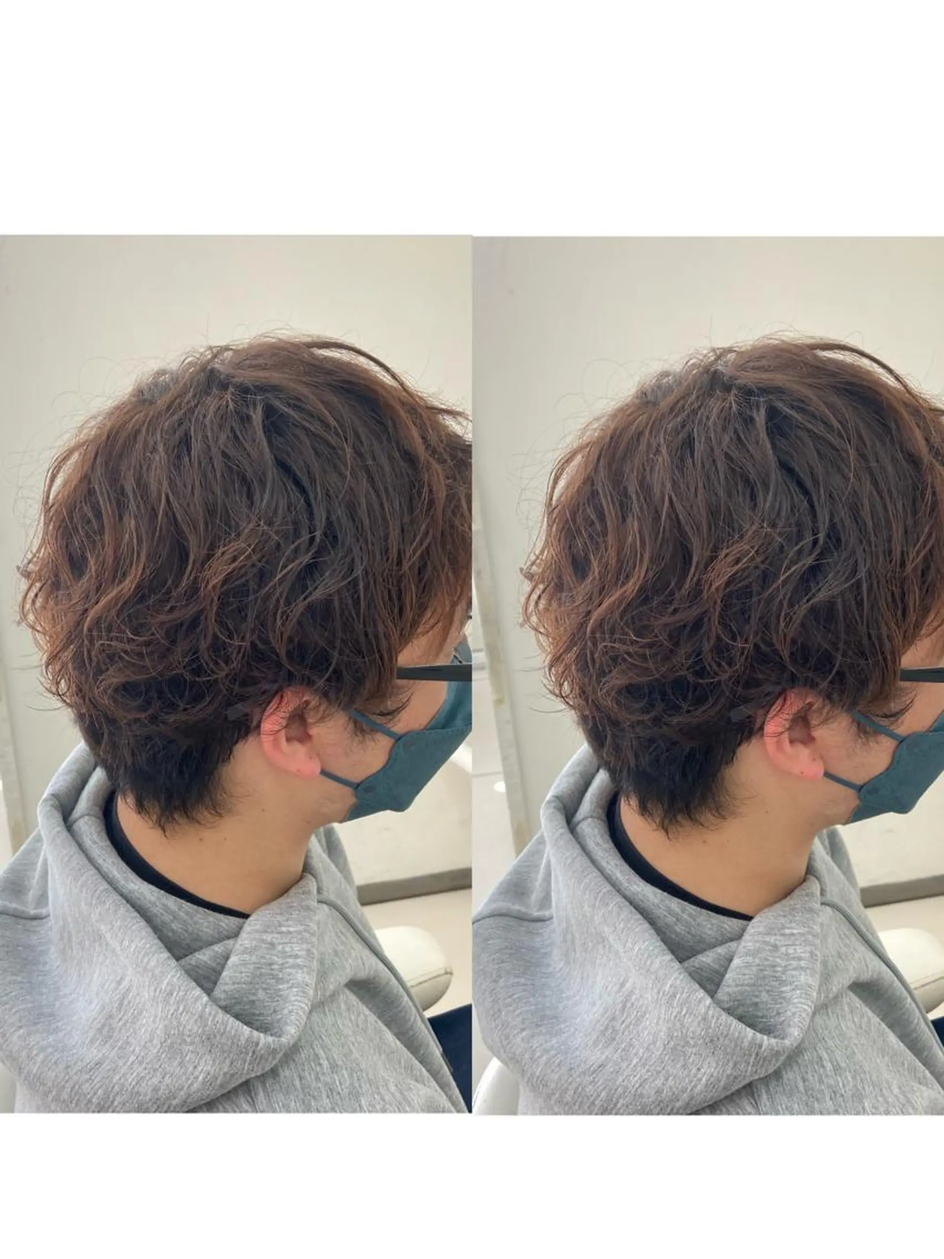 ショート パーマ 🫧ふくだ りな 🕊のヘアスタイル