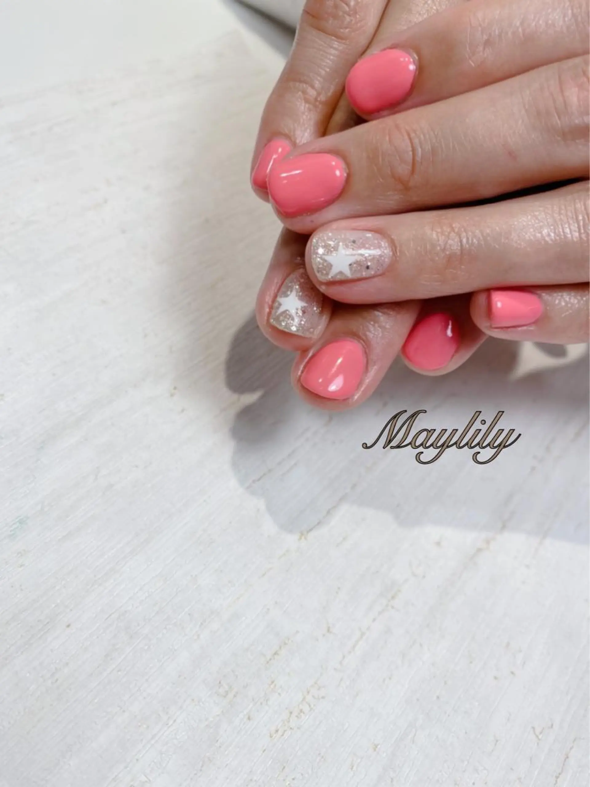 ネイル 持ち込み ハンドネイル Nail care salon Maylily所属・Nail salon Maylilyのネイルデザイン
