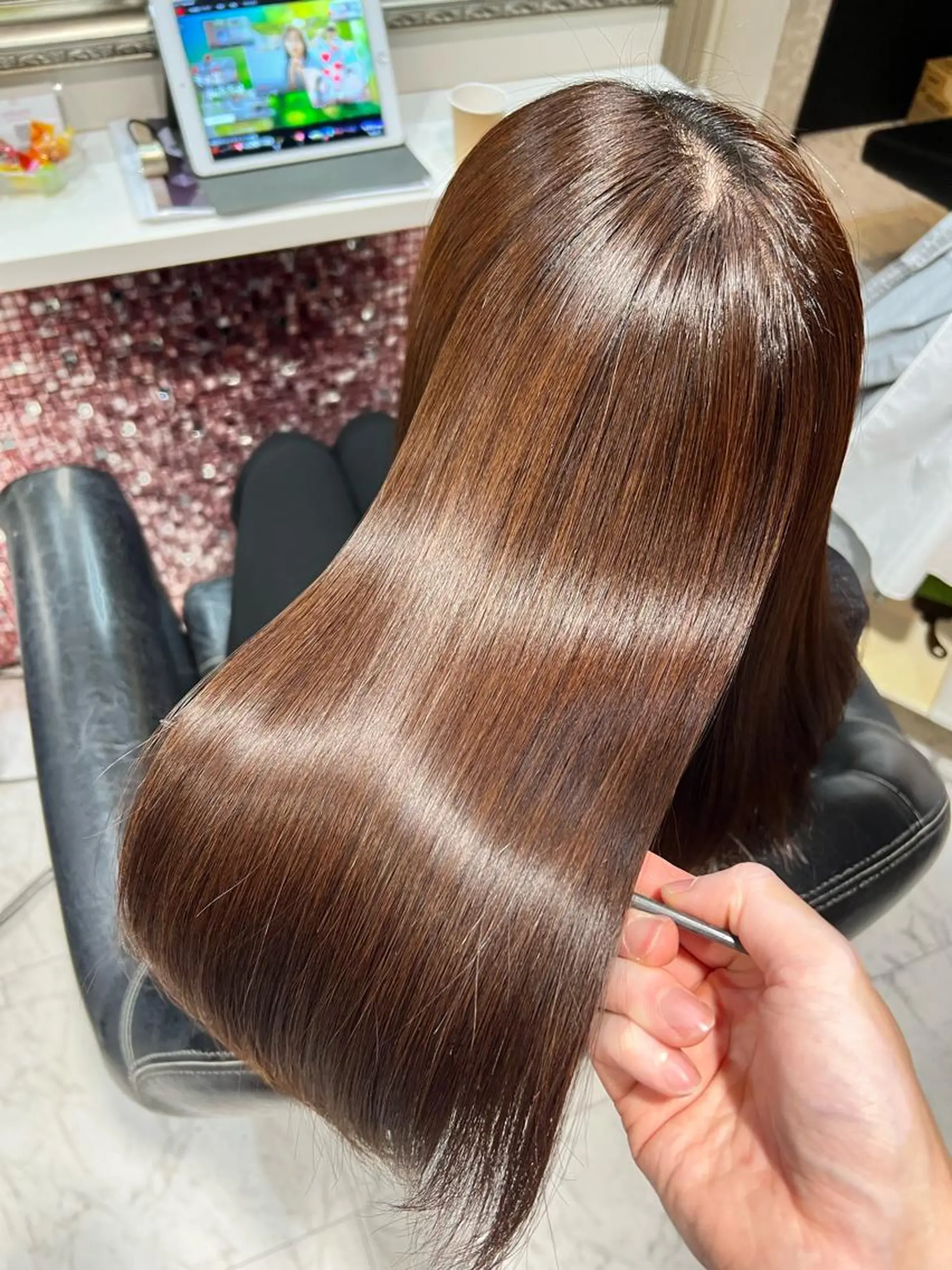 セミロング 縮毛矯正 トリートメント ✨jewel✨ naokiのヘアスタイル