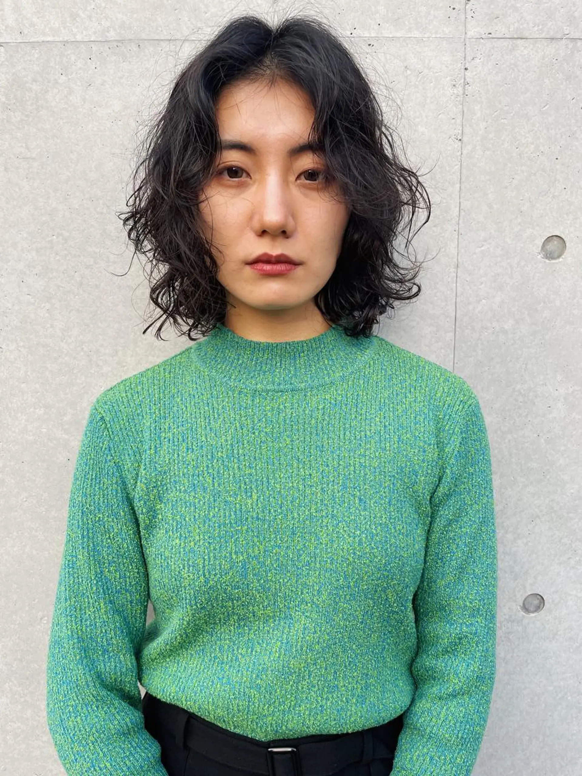 ミディアム パーマ ミディアムパーマ カット パーマ トリートメント センスをお届けします 大谷将生infpのヘアスタイル