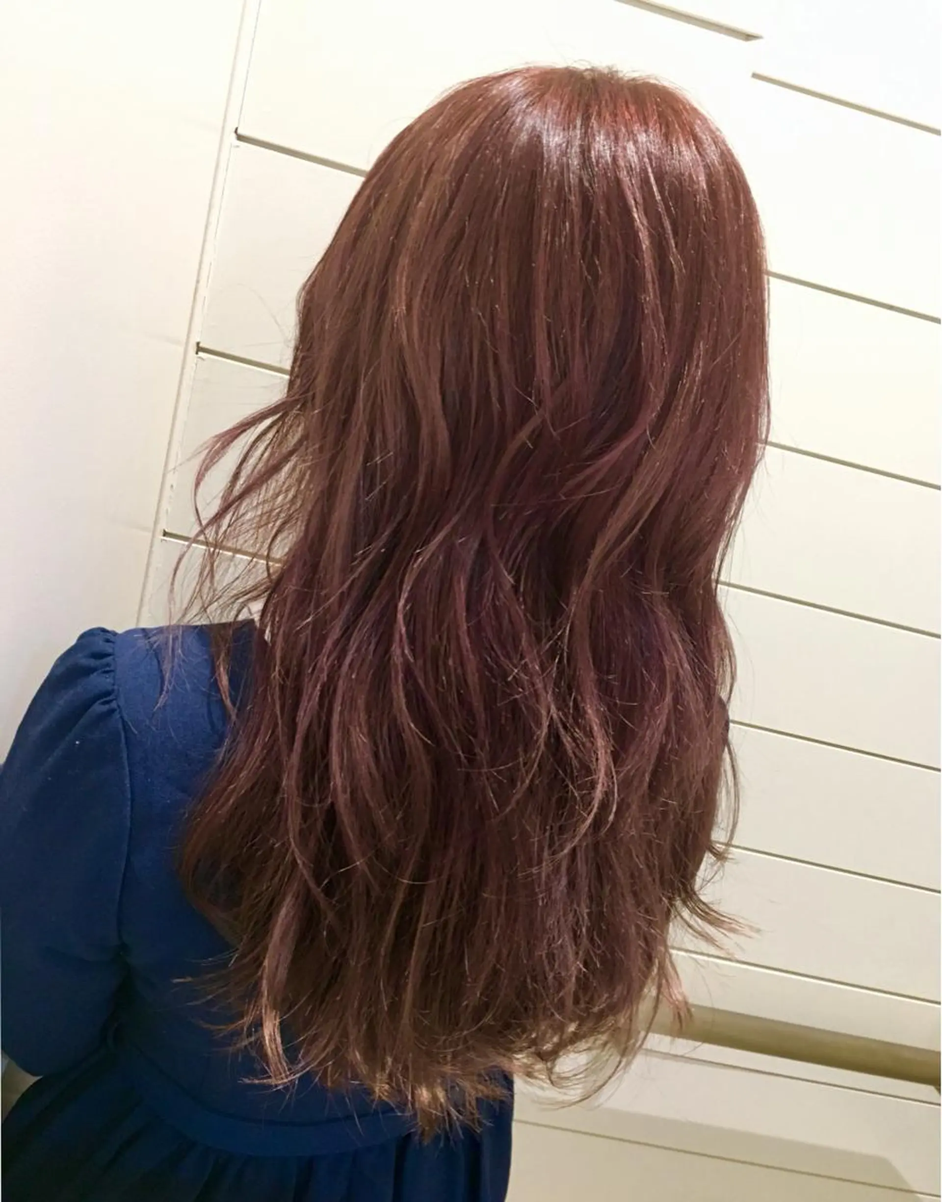 ロング カラー ピンクカラー 鍵山 千秋のヘアスタイル