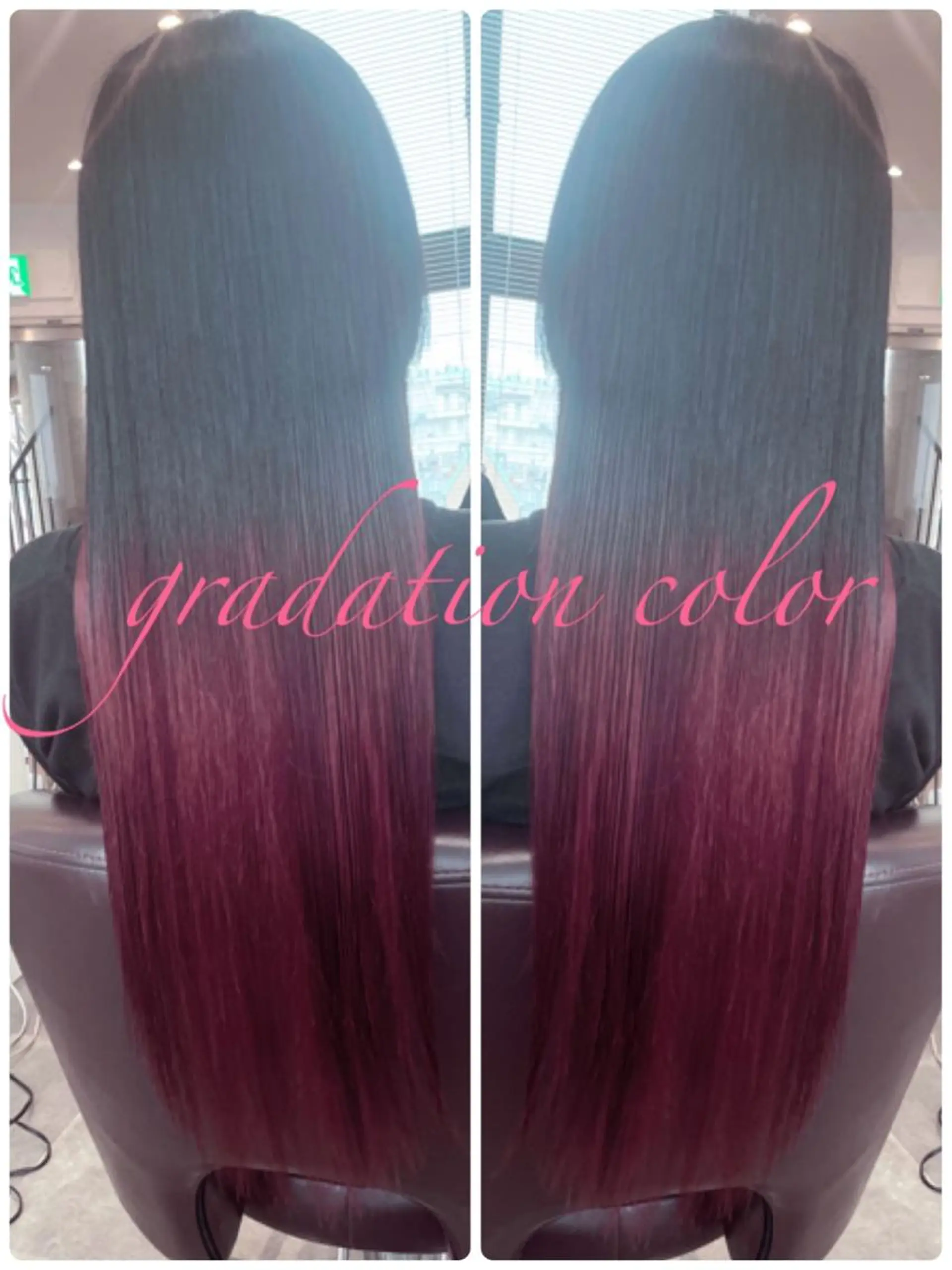 ロング カラー ヘアカラー 開發 紗貴のヘアスタイル