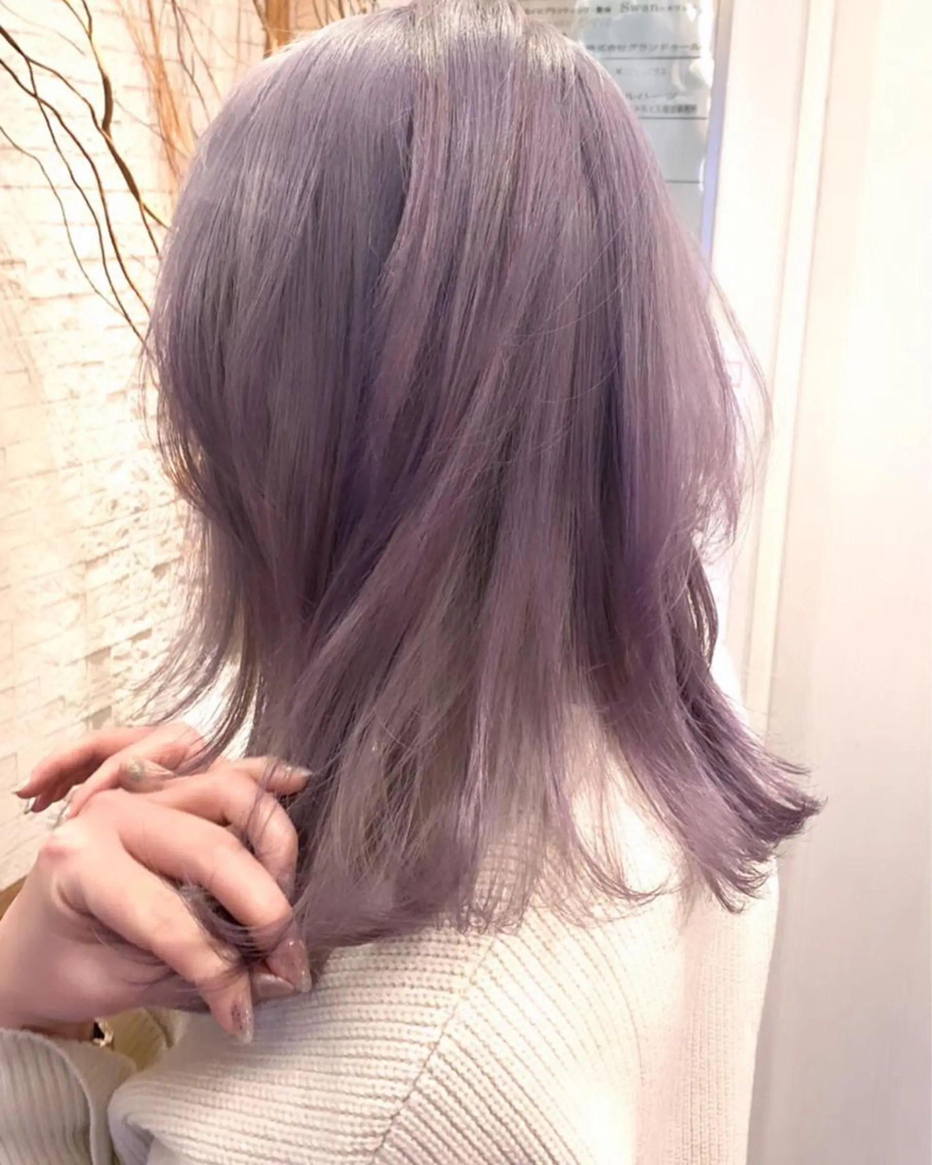 セミロング ヘアカラー 心斎橋なんば 大野竜輝のヘアスタイル