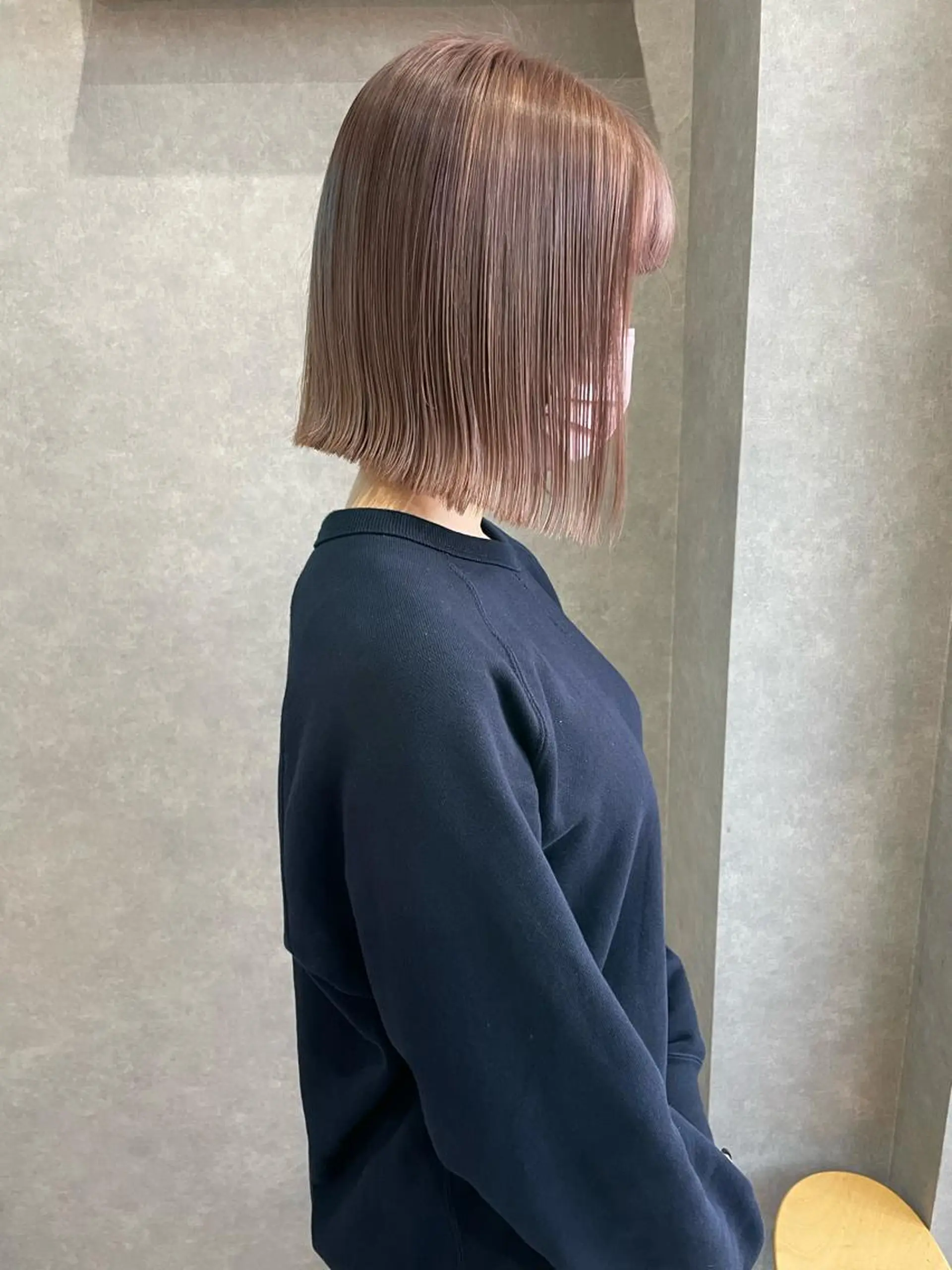 ミディアム カラー カット ヘアカラー トリートメント 一ノ瀬 暁のヘアスタイル