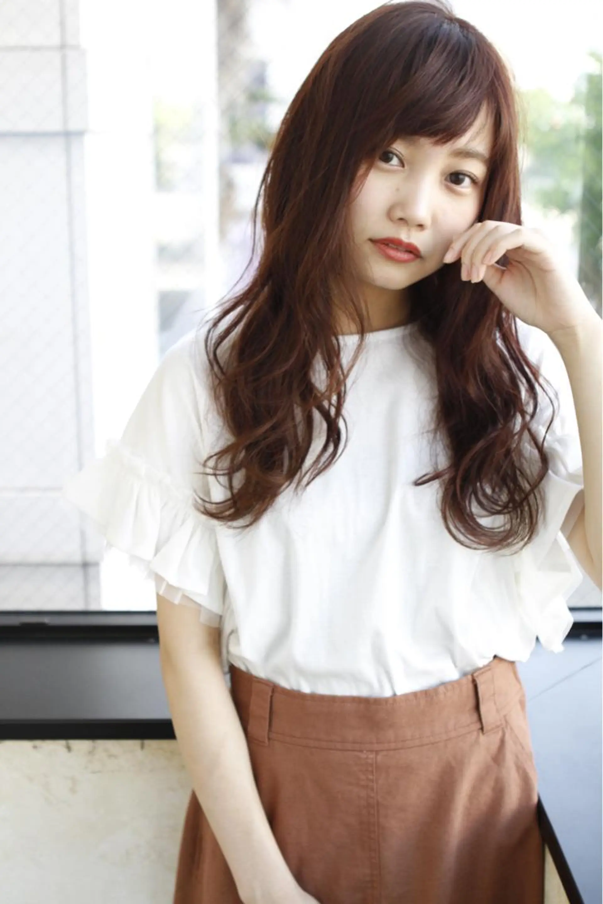 ロング カラー パーマ egg by TJ天気予報所属・🌈日比野 哲二のヘアスタイル