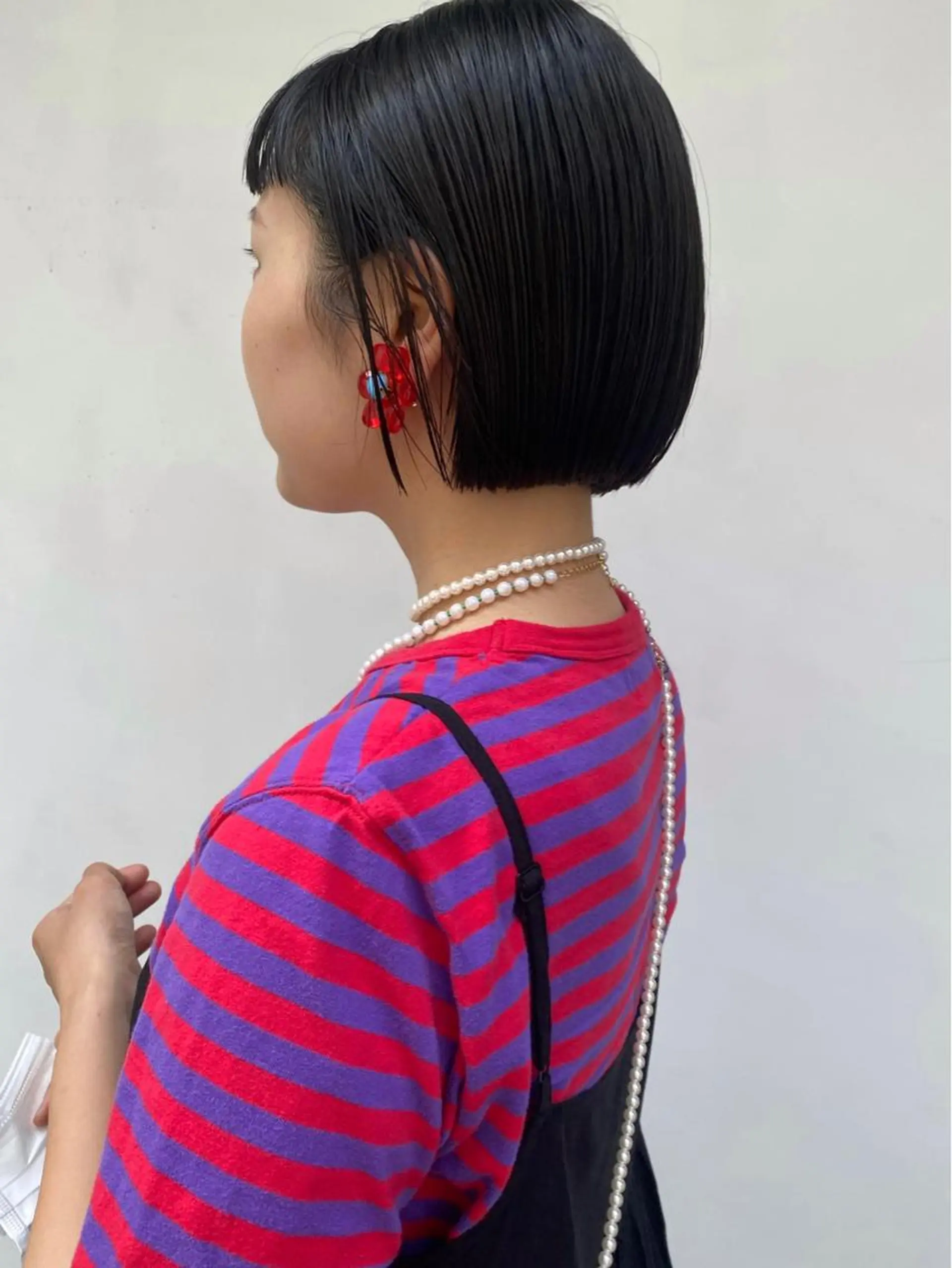 ショート カラー ボブ tonari 梅田、中崎町のヘアスタイル