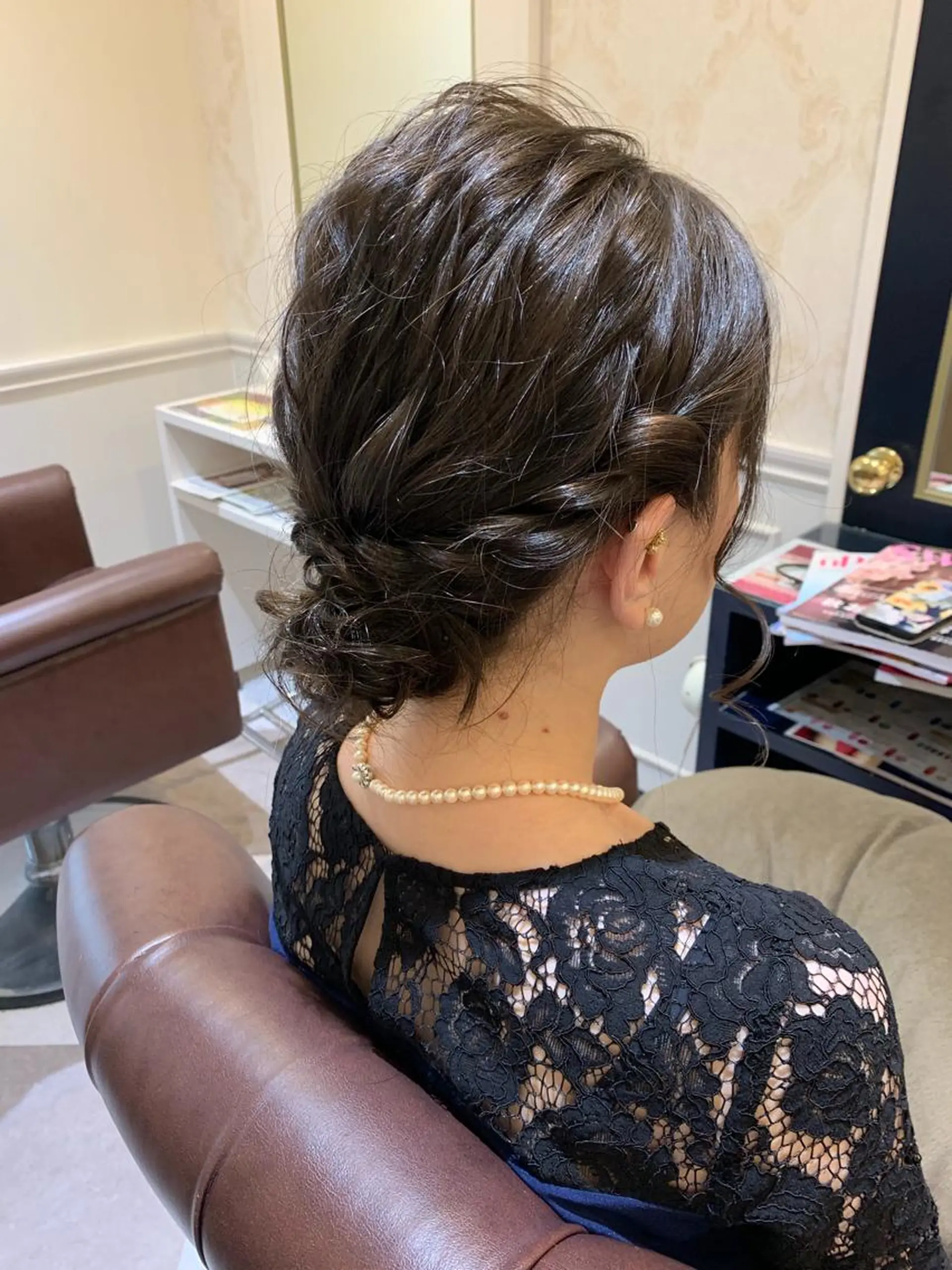 ミディアム 粟田 めぐみのヘアスタイル