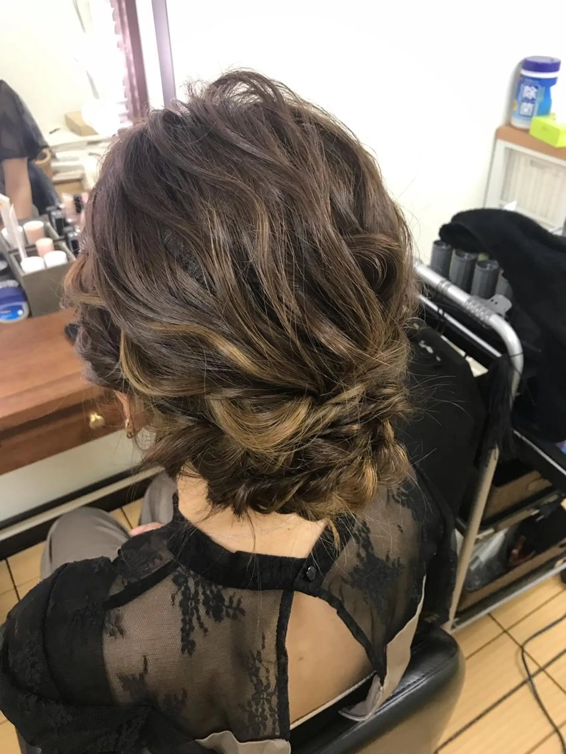 ミディアム ヘアセット Delight ヘアメイク着付けのヘアスタイル